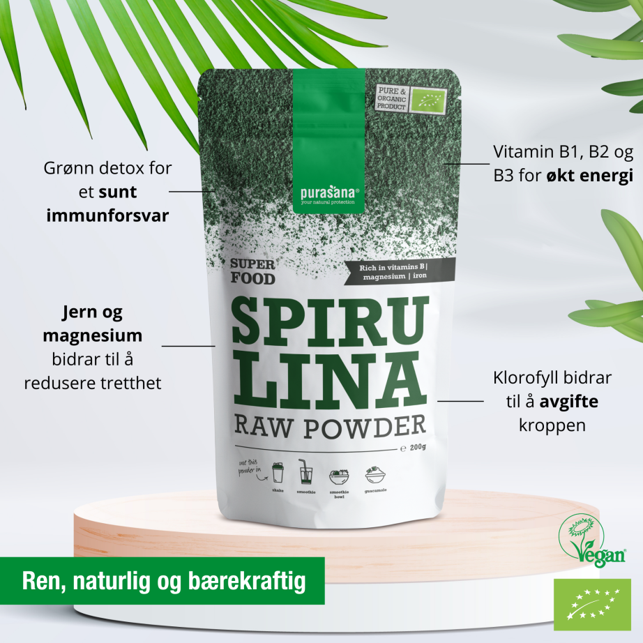 Purasana Spirulina Powder, 200 g