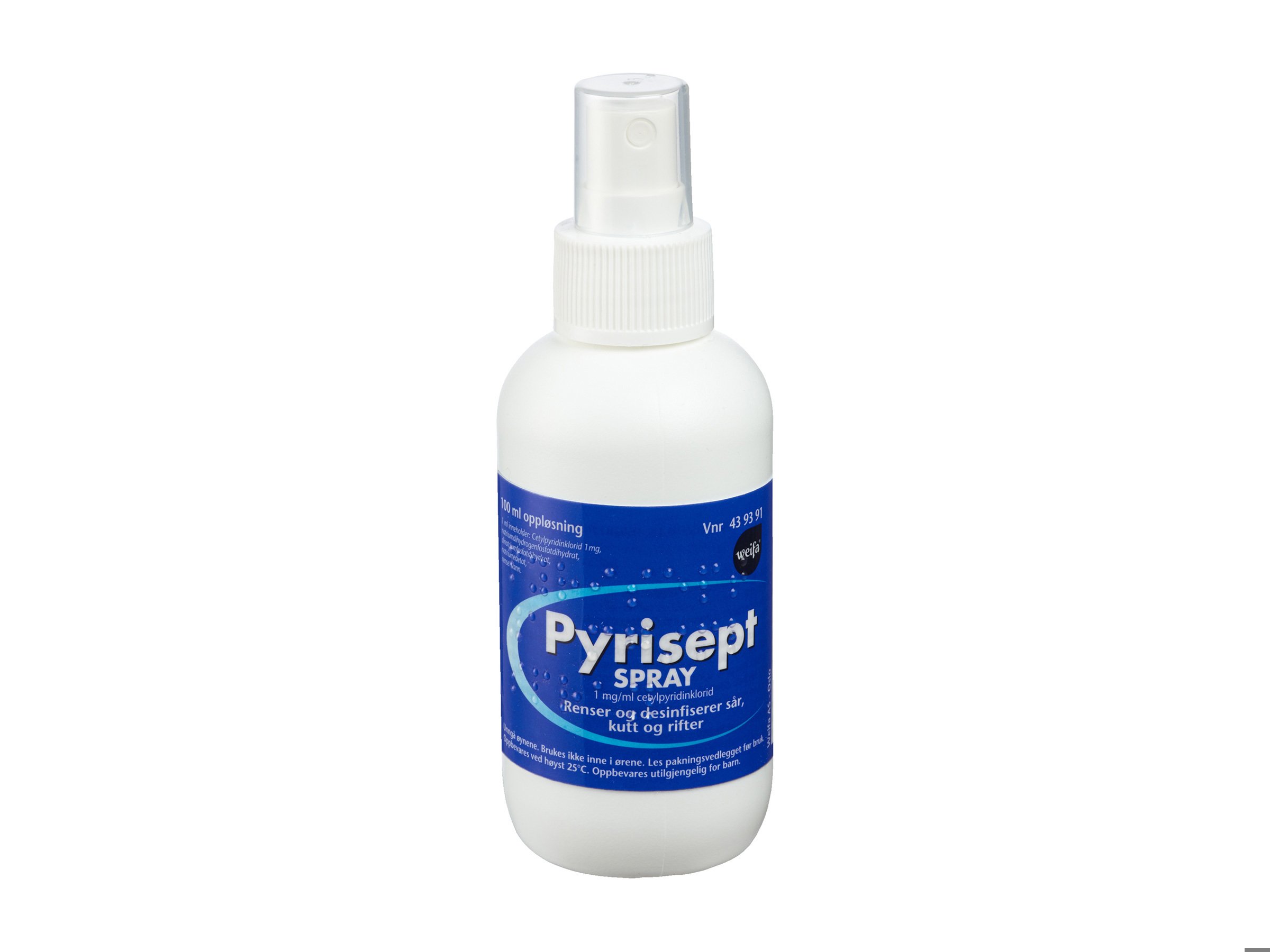 Pyrisept Oppløsning 1 mg/ml spray, 100 ml