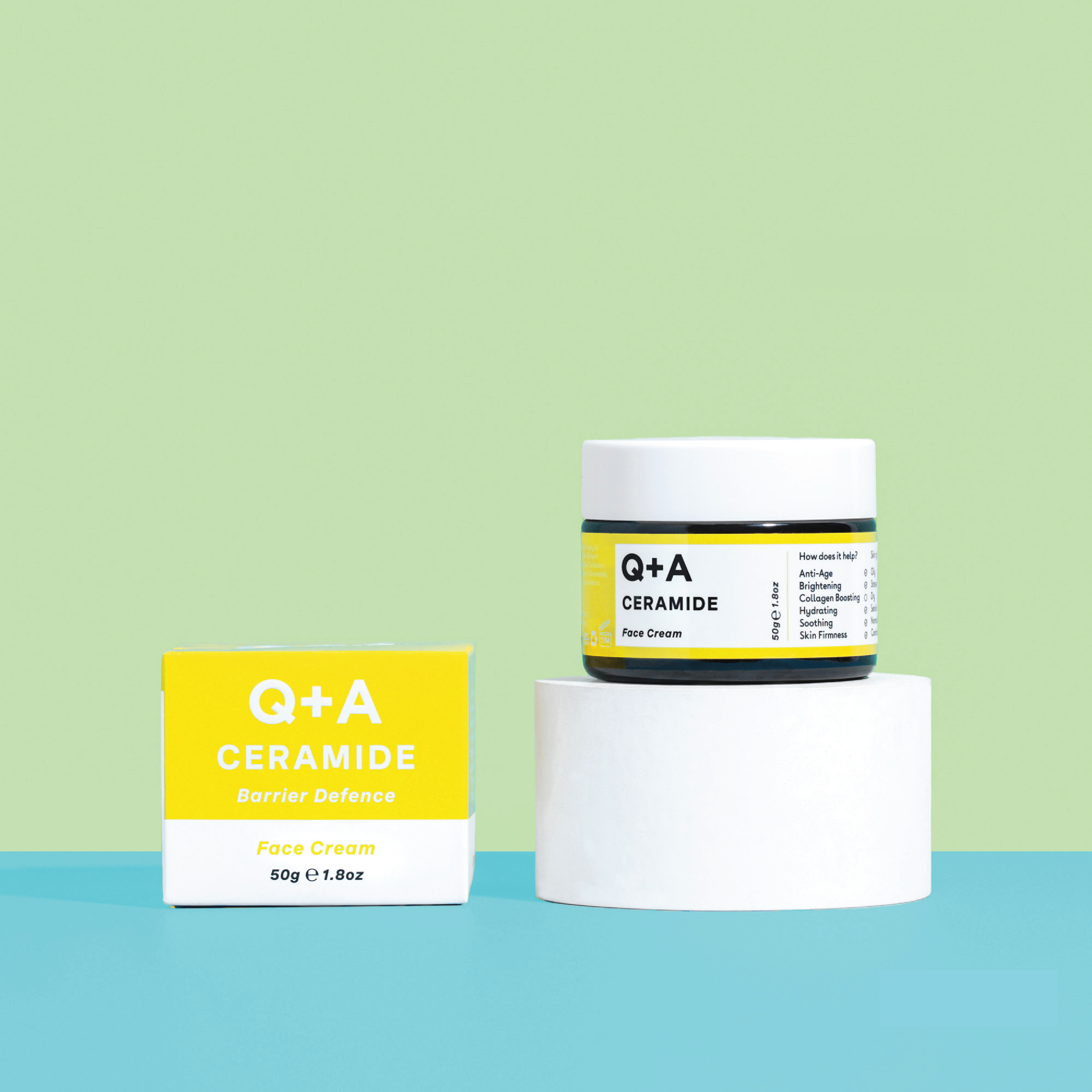 Q+A Ceramide Barrier Defence Face Cream, 50 g