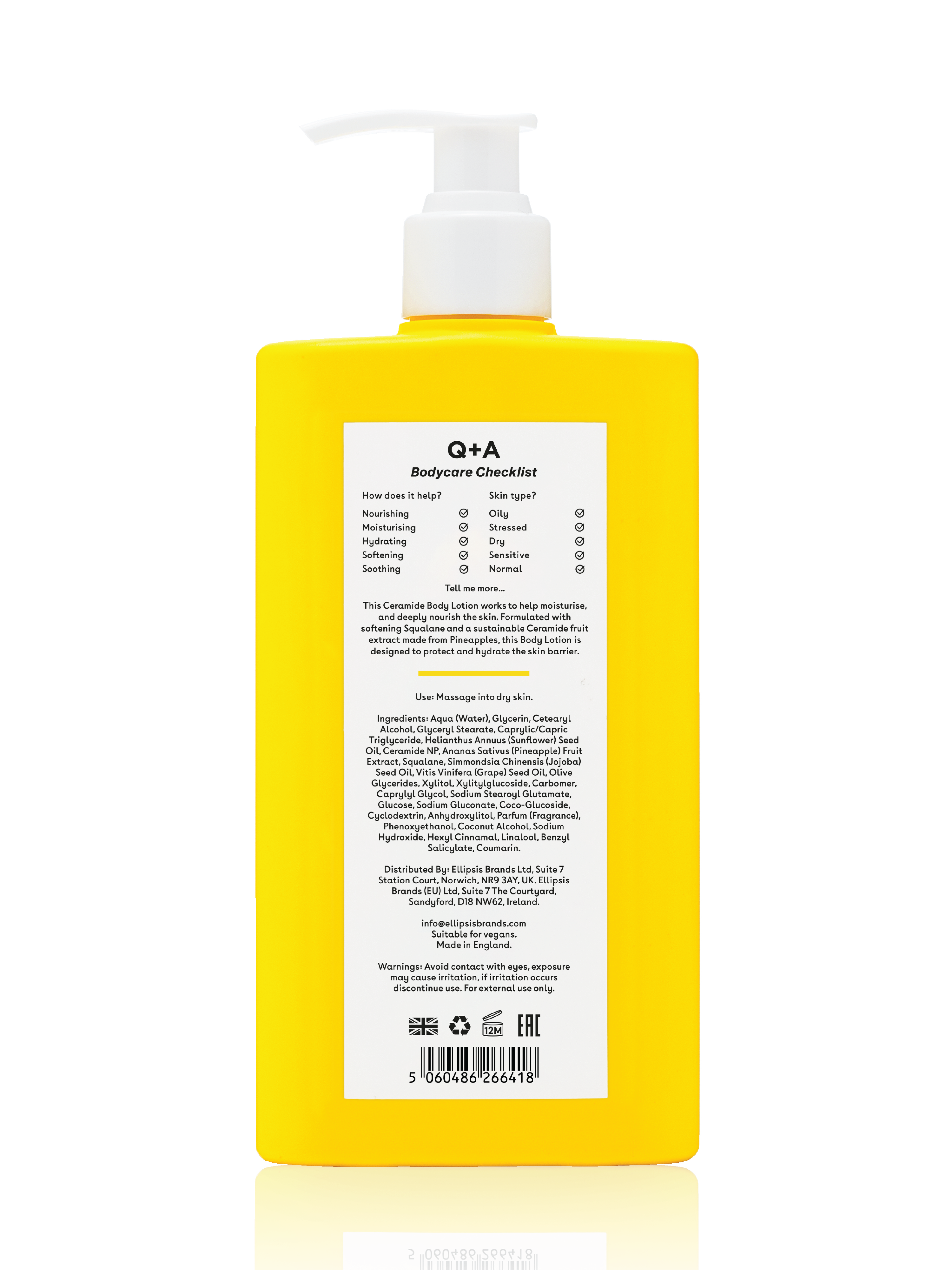 Q+A Ceramide Body Lotion, 250 ml