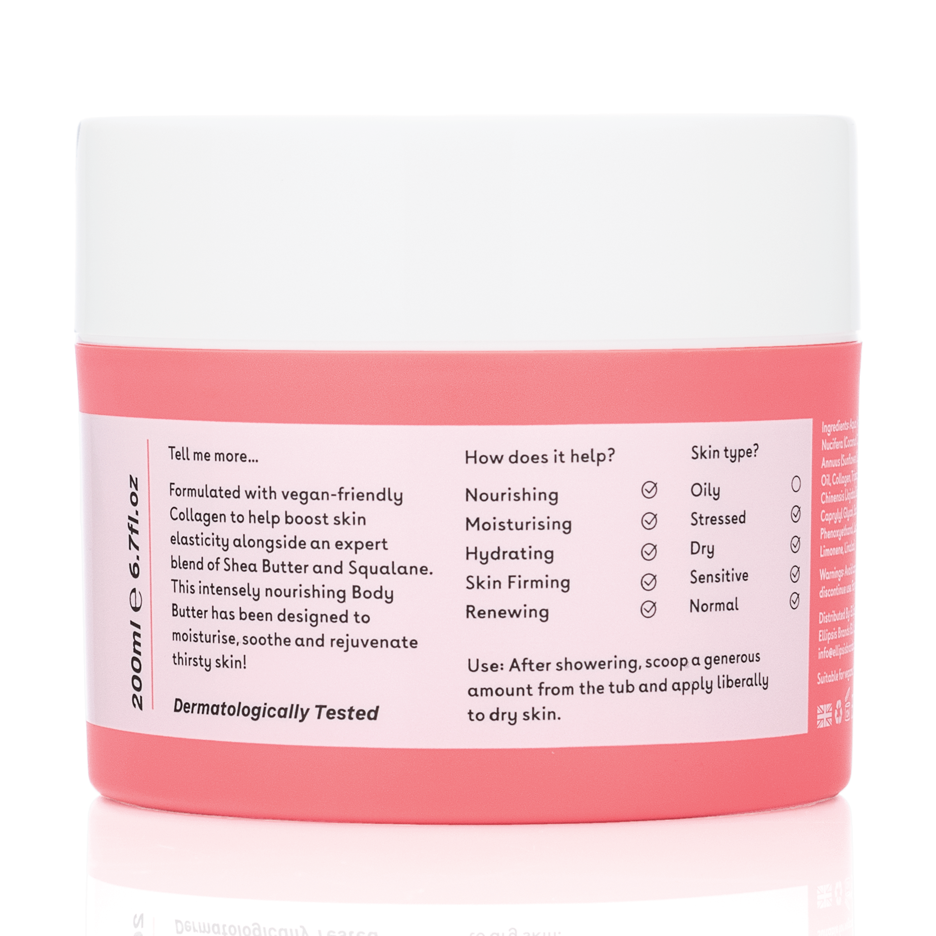 Q+A Collagen Body Butter, 200 ml