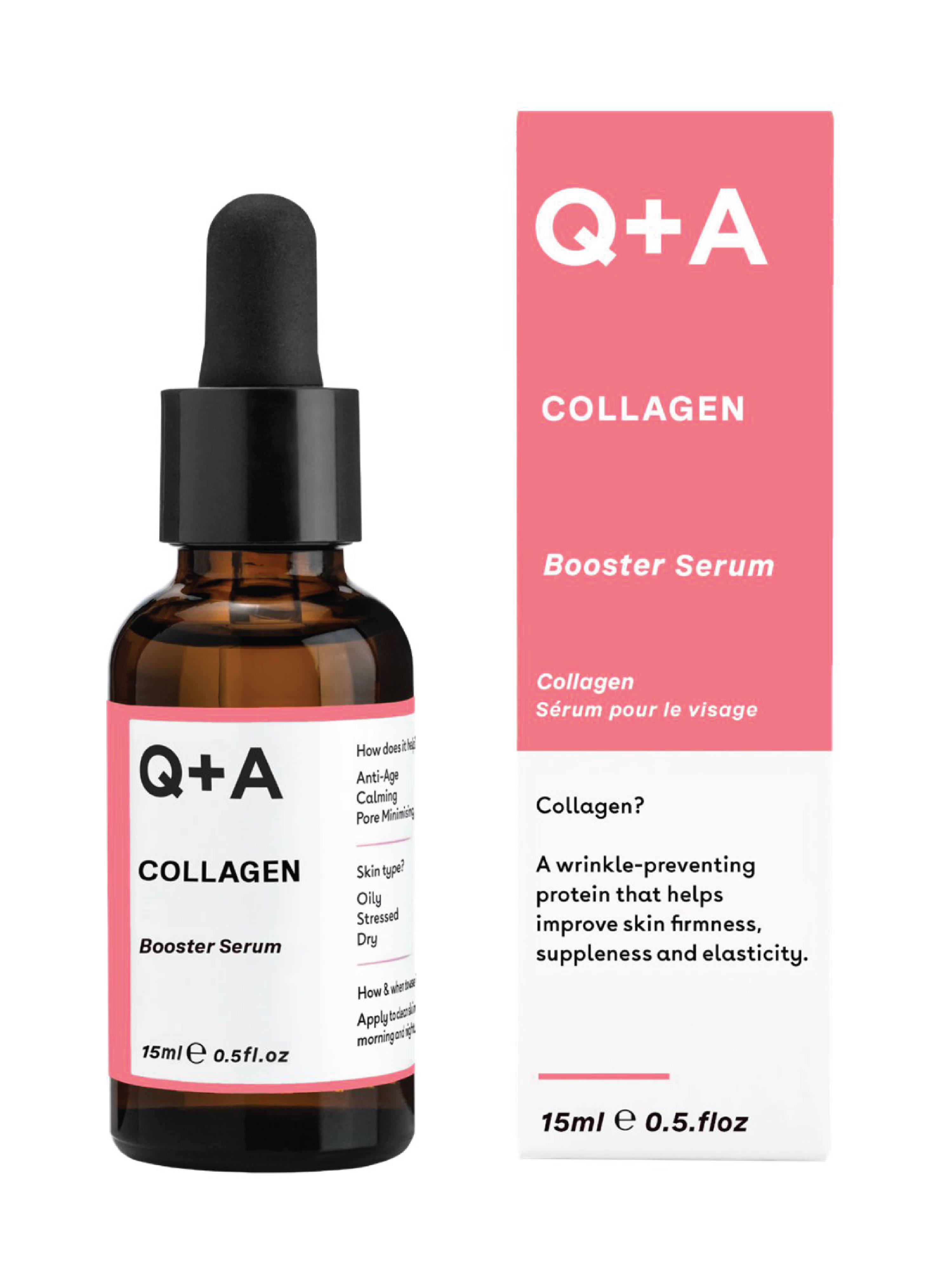 Q+A Collagen Booster Serum, 15 ml