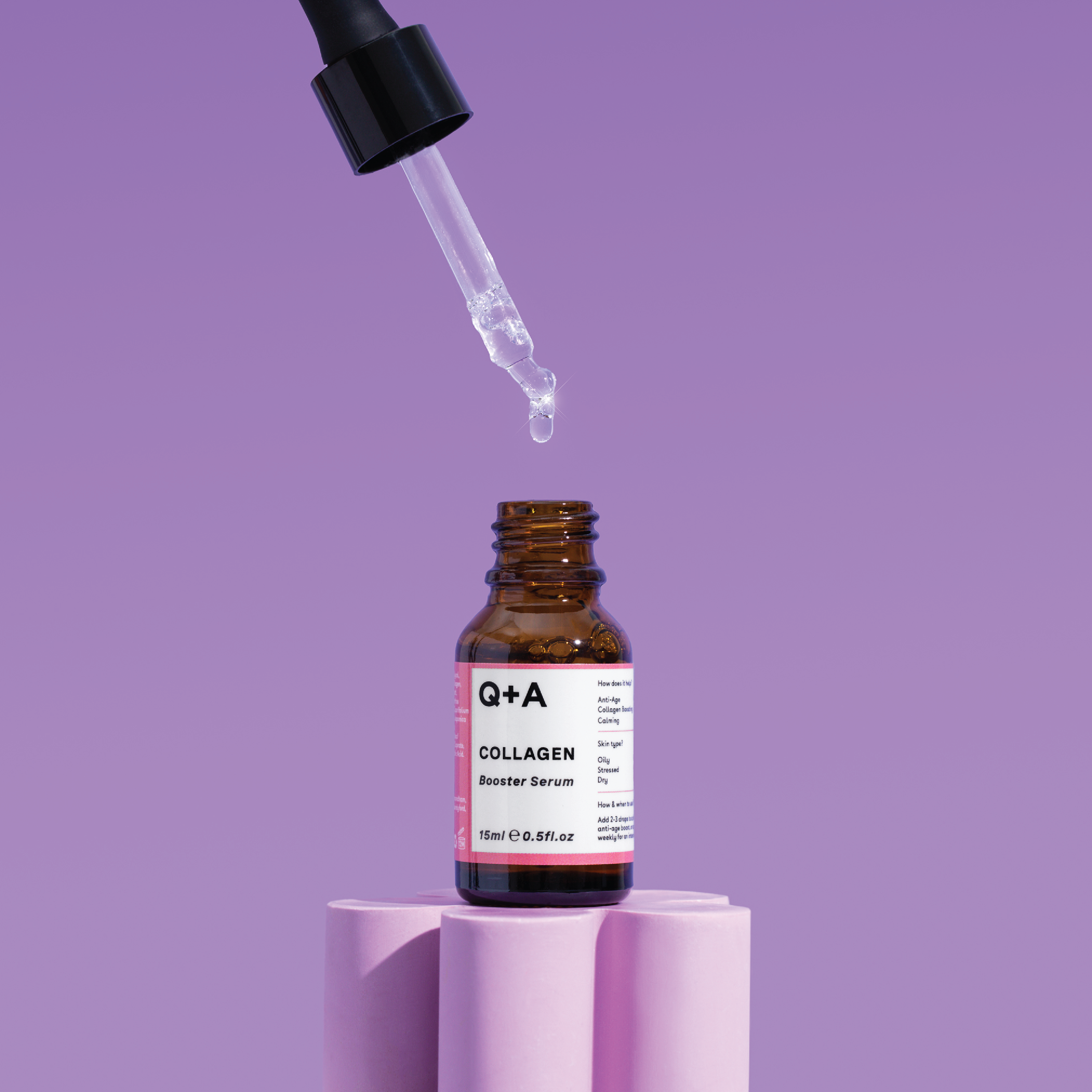 Q+A Collagen Booster Serum, 15 ml