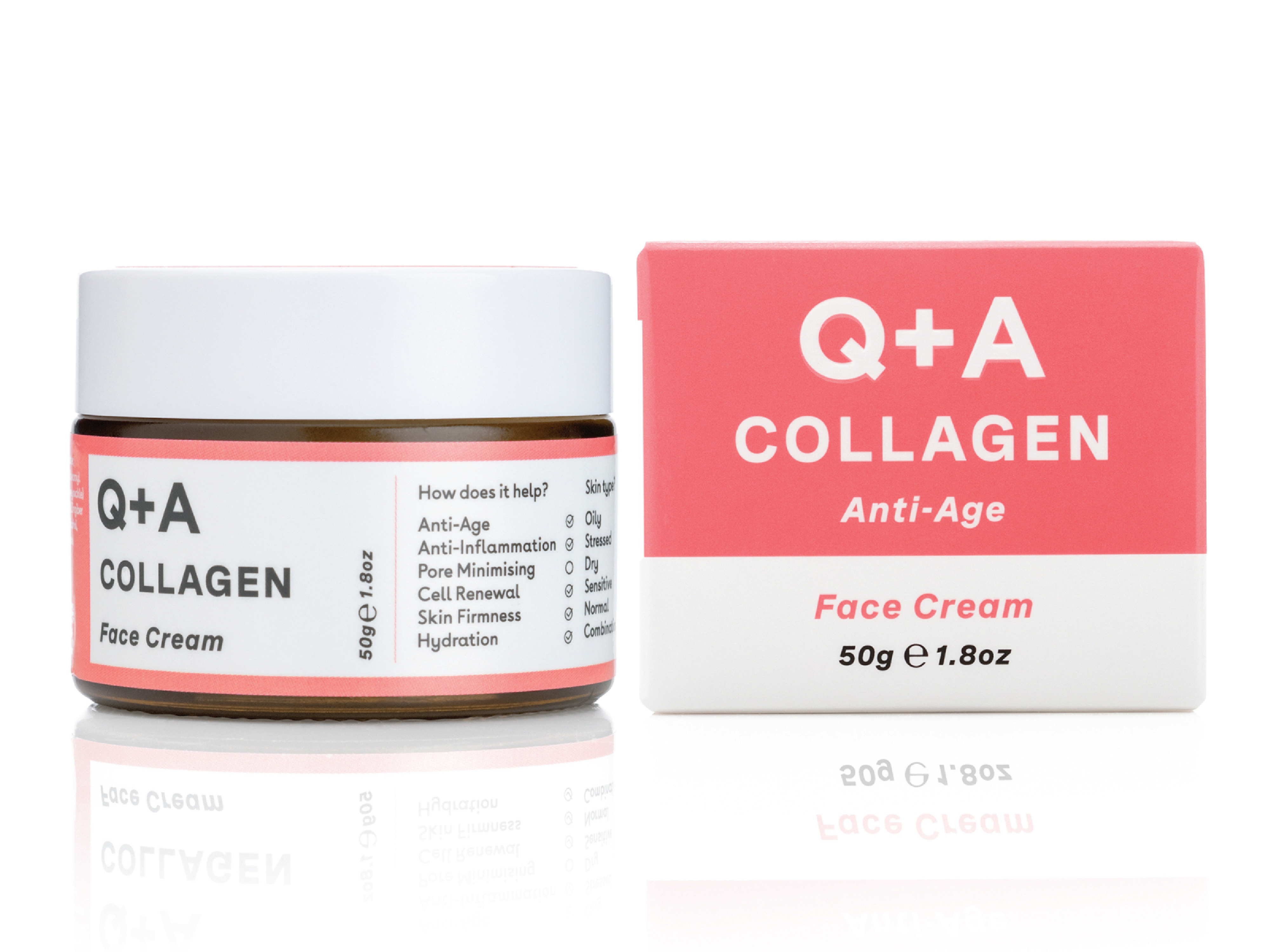 Q+A Collagen Face Cream, 50 g