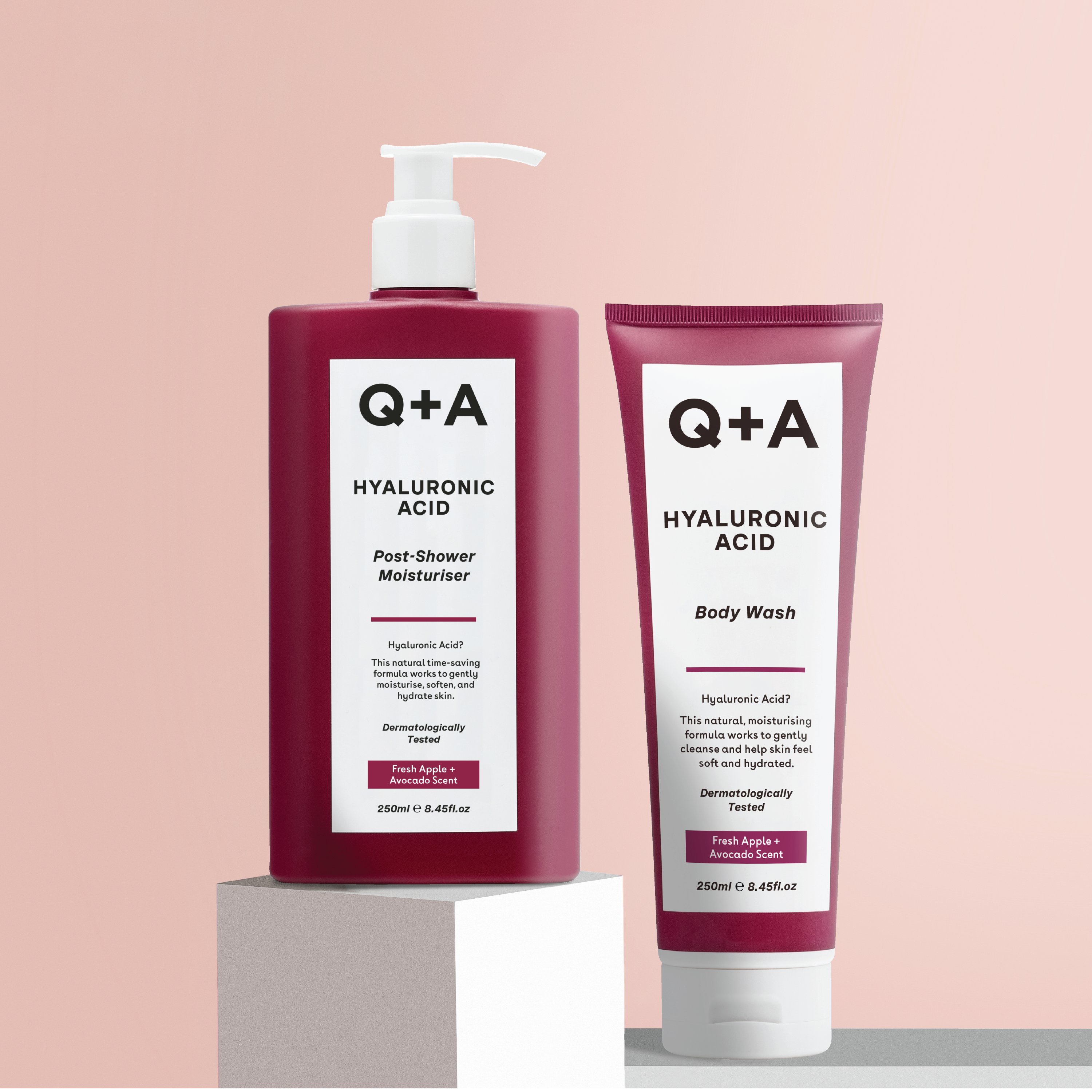 Q+A Hyaluronic Acid Body Wash, 250 ml