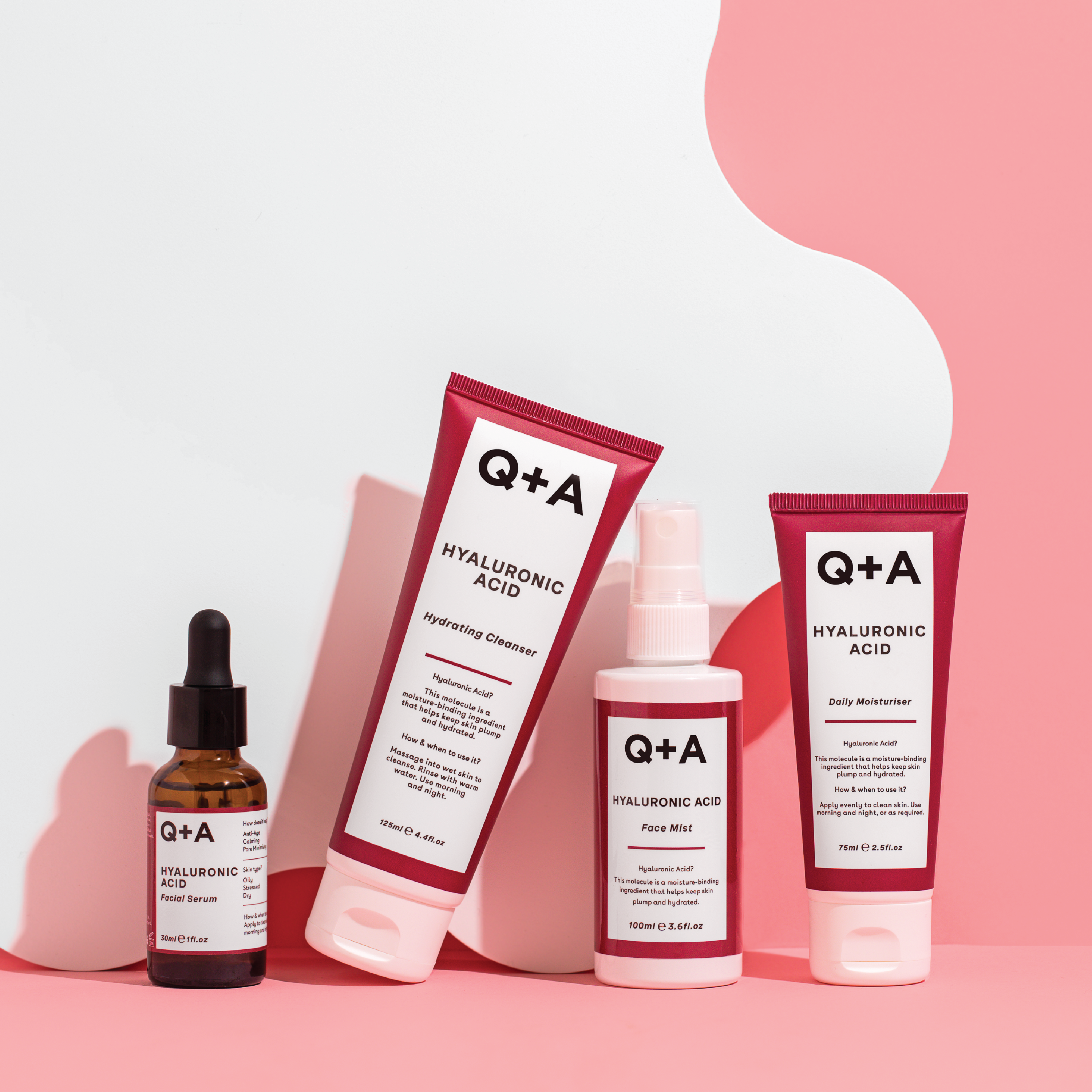 Q+A Hyaluronic Acid Facial Serum, 30 ml