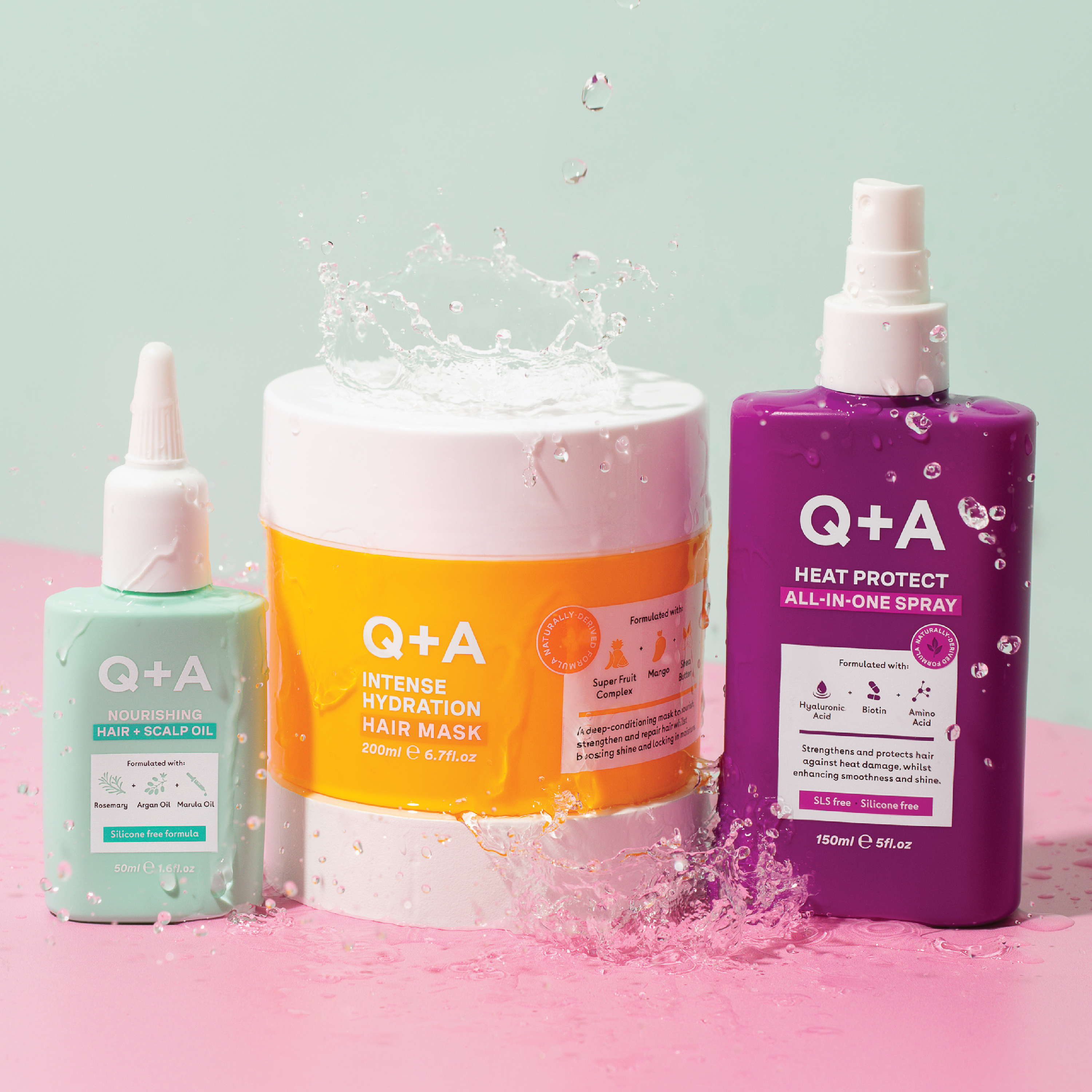 Q+A Intense Hydration Hair Mask, 200 ml