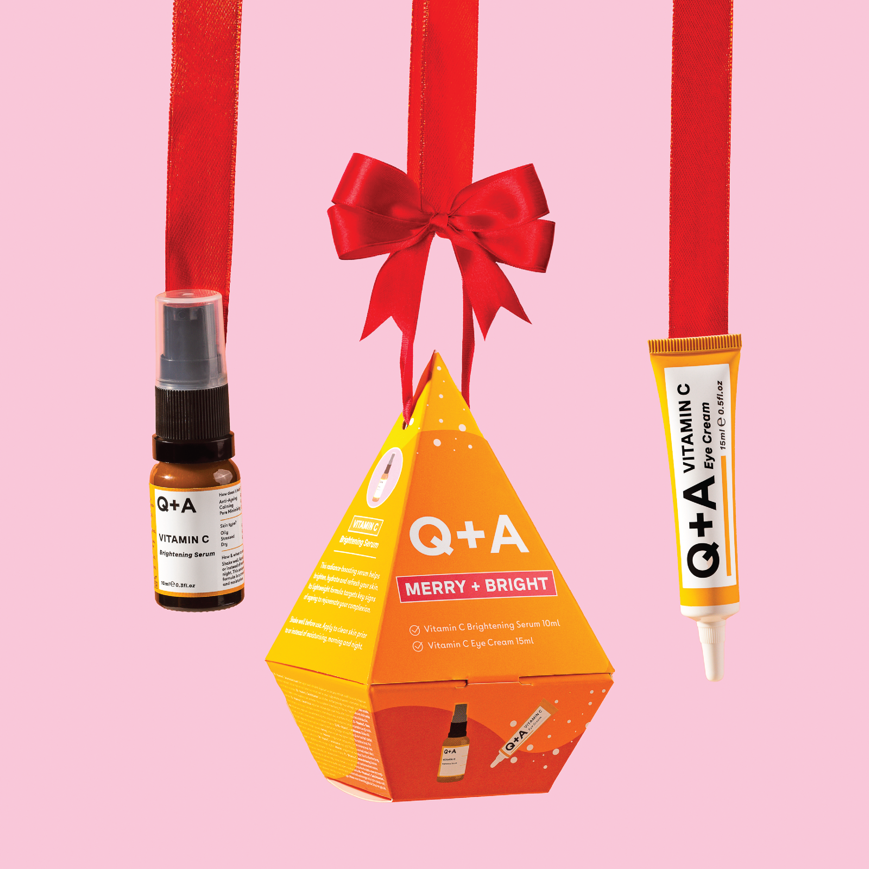 Q+A Merry + Bright Gift Set, 1 sett