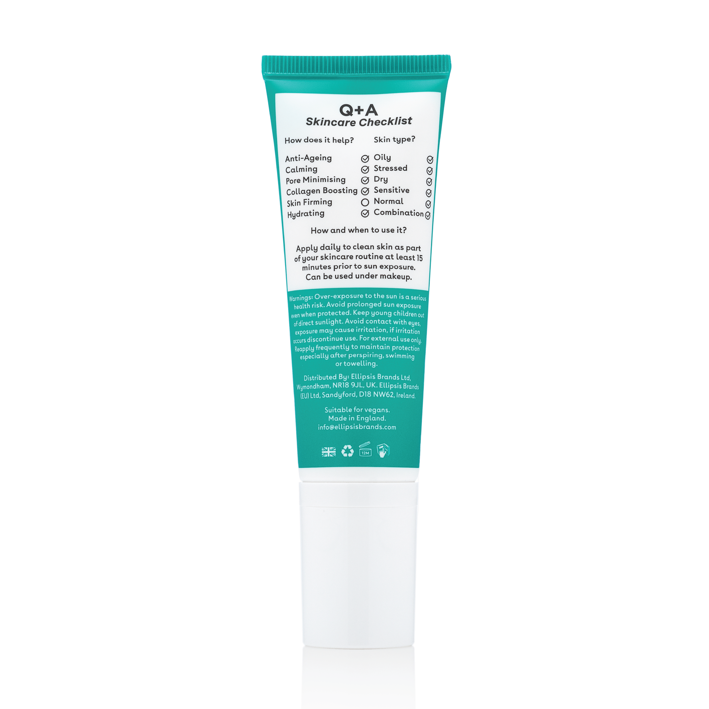 Q+A Niacinamide Balancing Daily Sunscreen SPF 50, 50 ml
