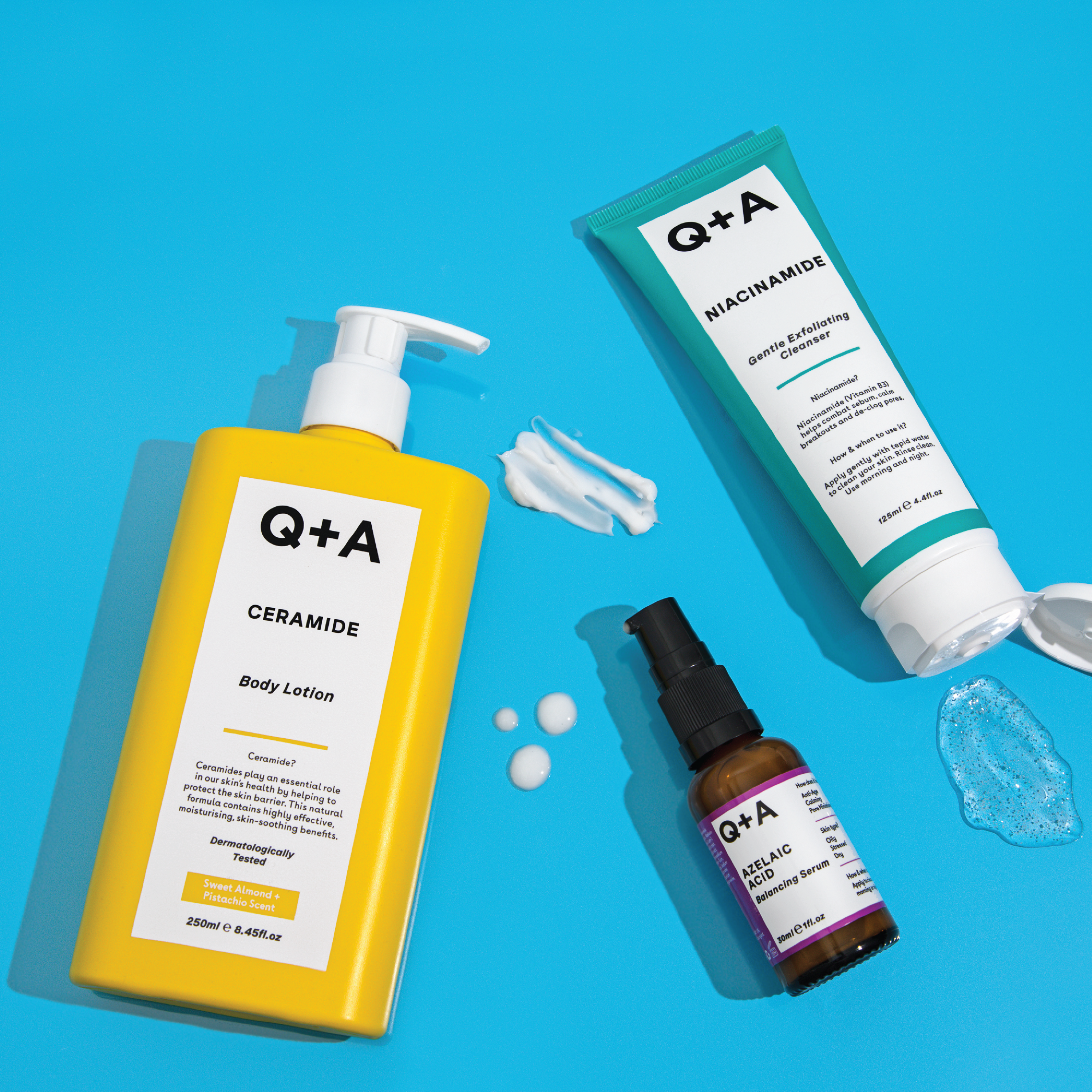 Q+A Niacinamide Gentle Exfoliating Cleanser, 125 ml