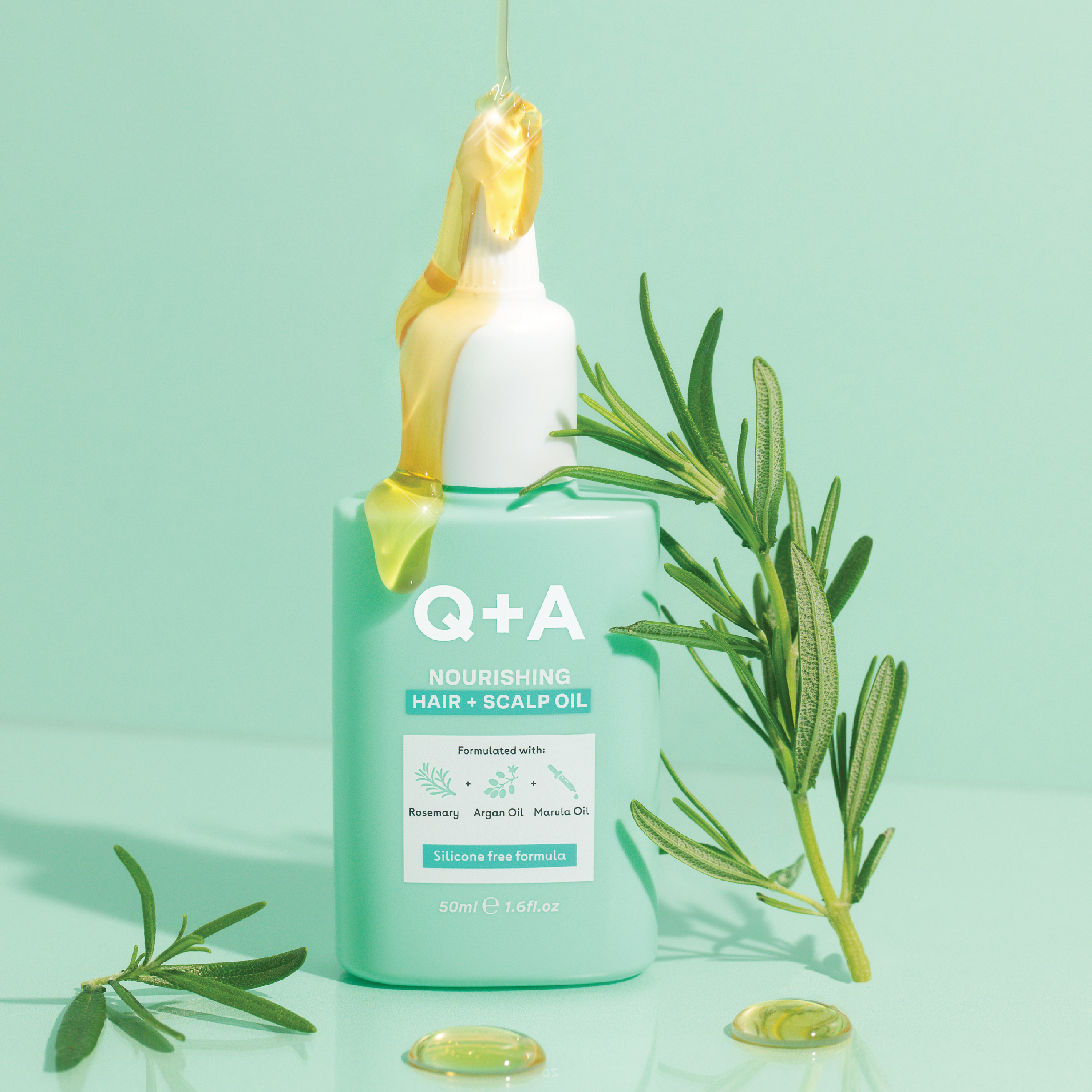 Q+A Nourishing Hair + Scalp Oil, 50 ml