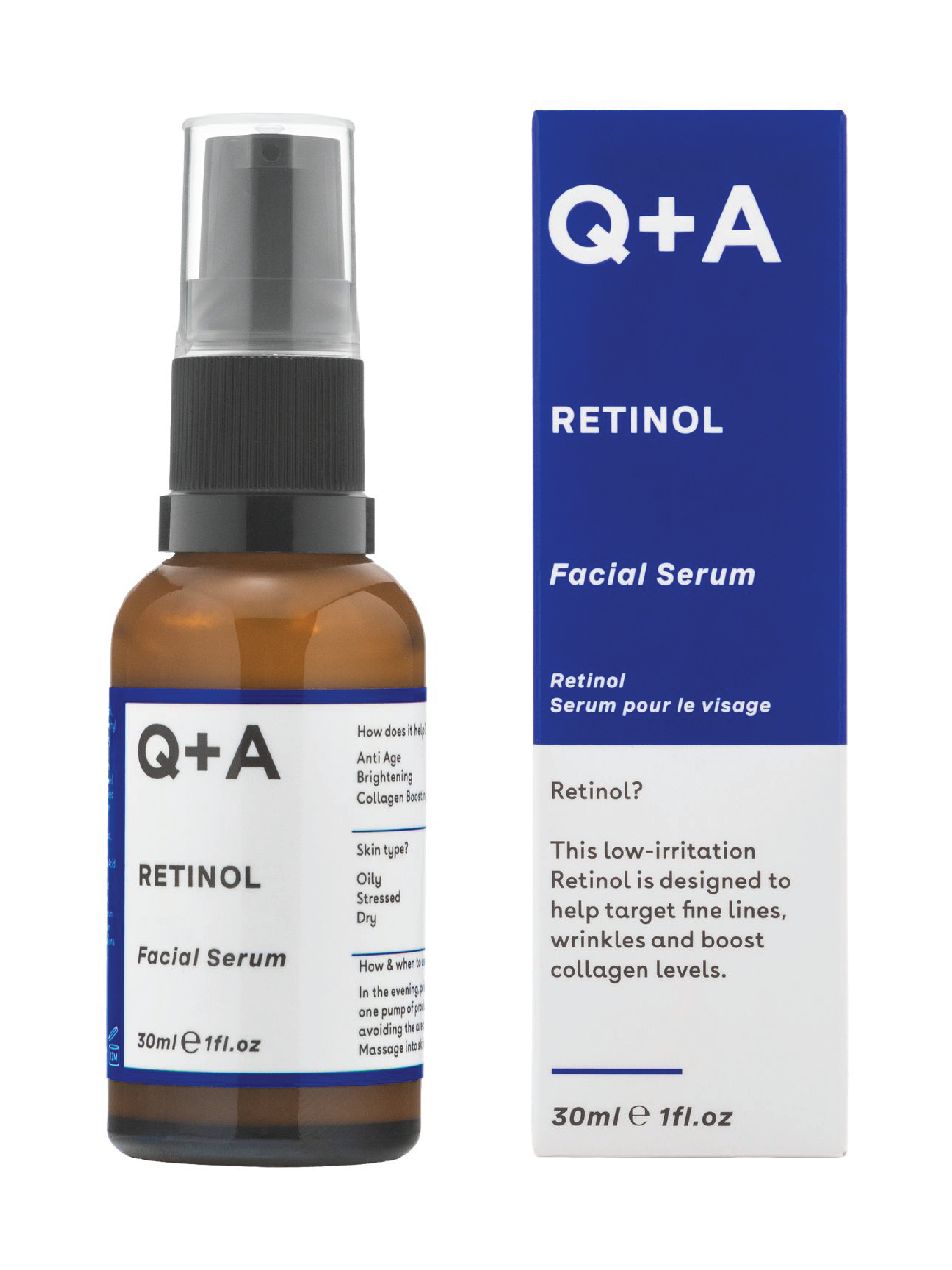 Q+A Retinol 0.2% Serum, 30 ml