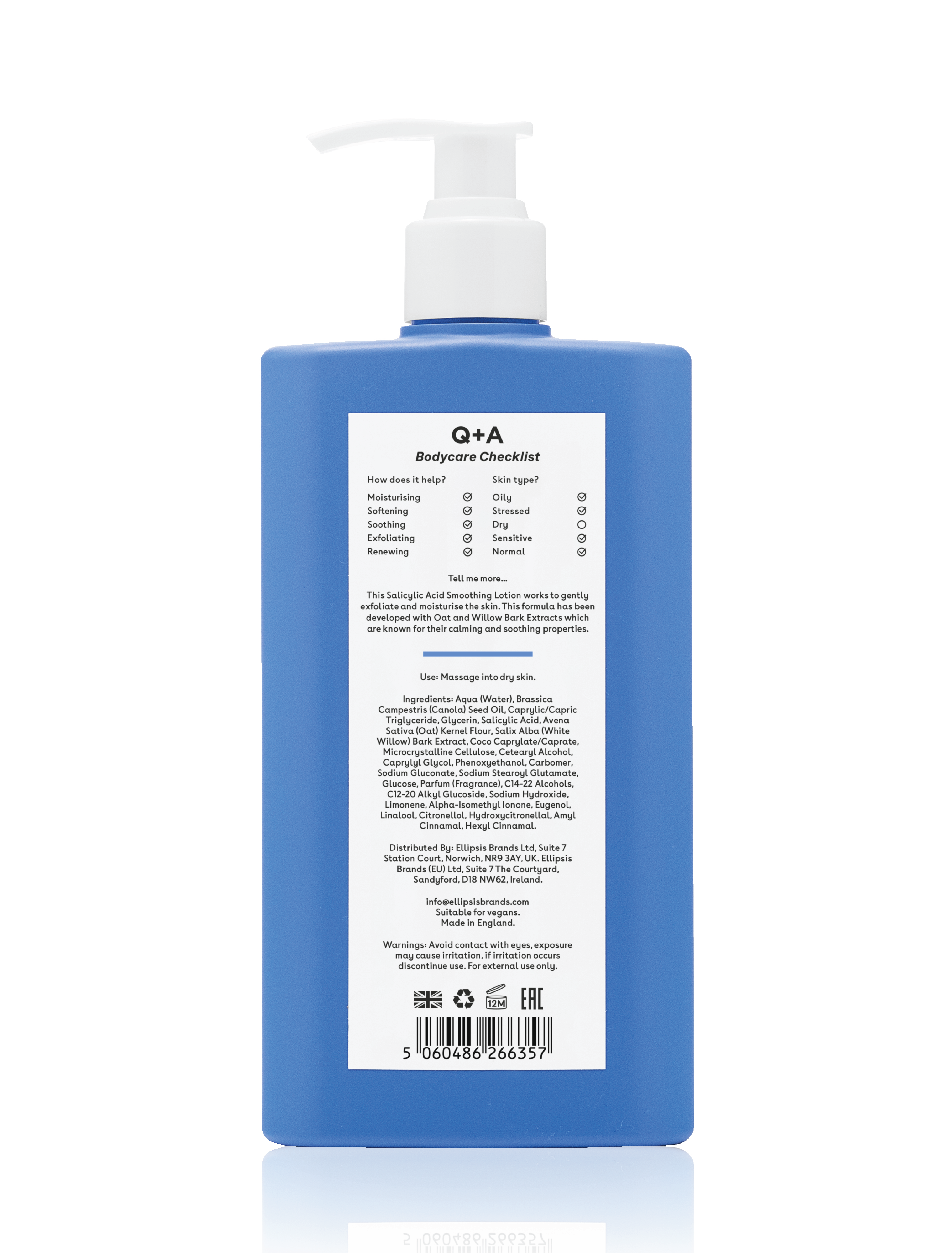 Q+A Salicylic Acid Smoothing Lotion, 250 ml