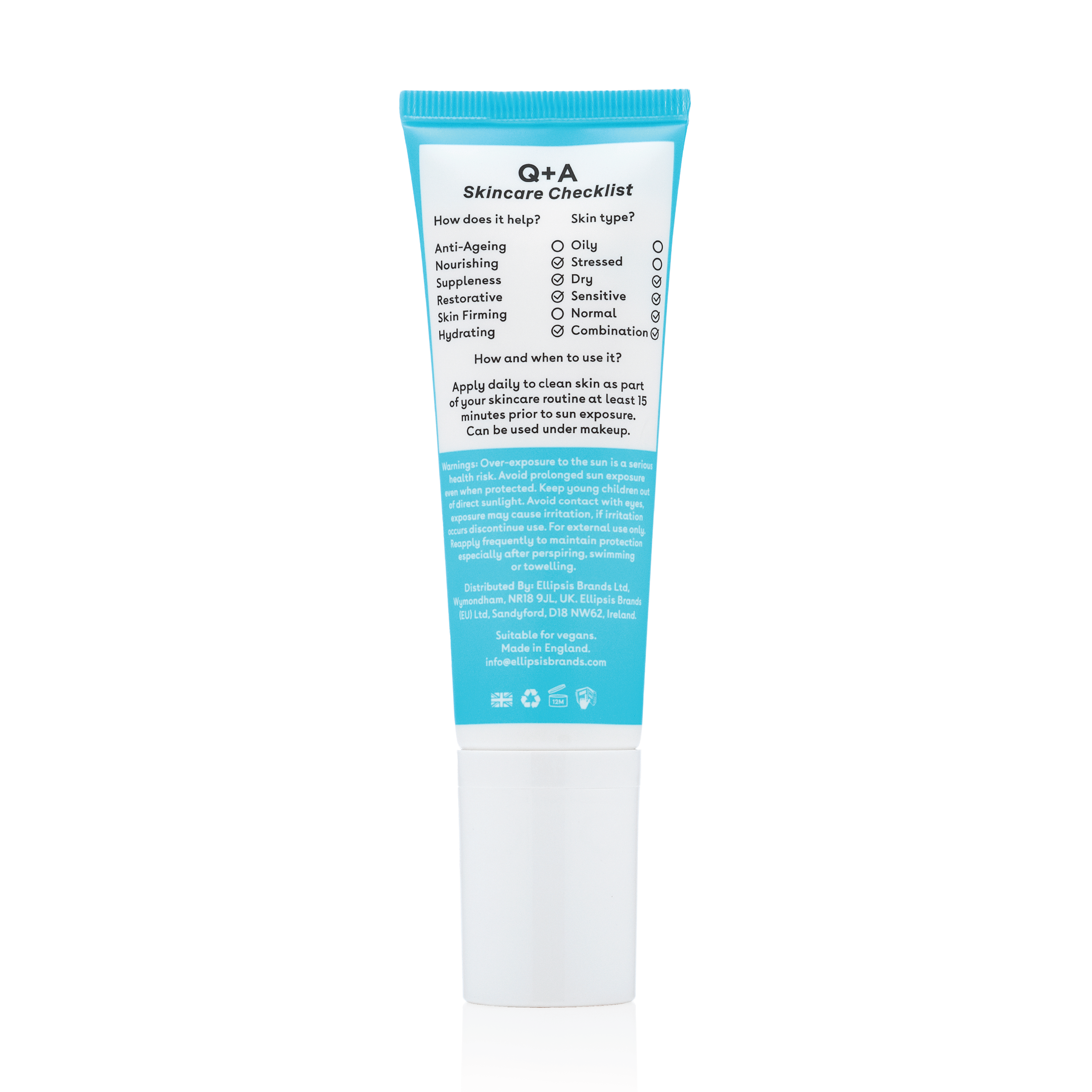 Q+A Squalane Hydrating Daily Sunscreen SPF 50, 50 ml