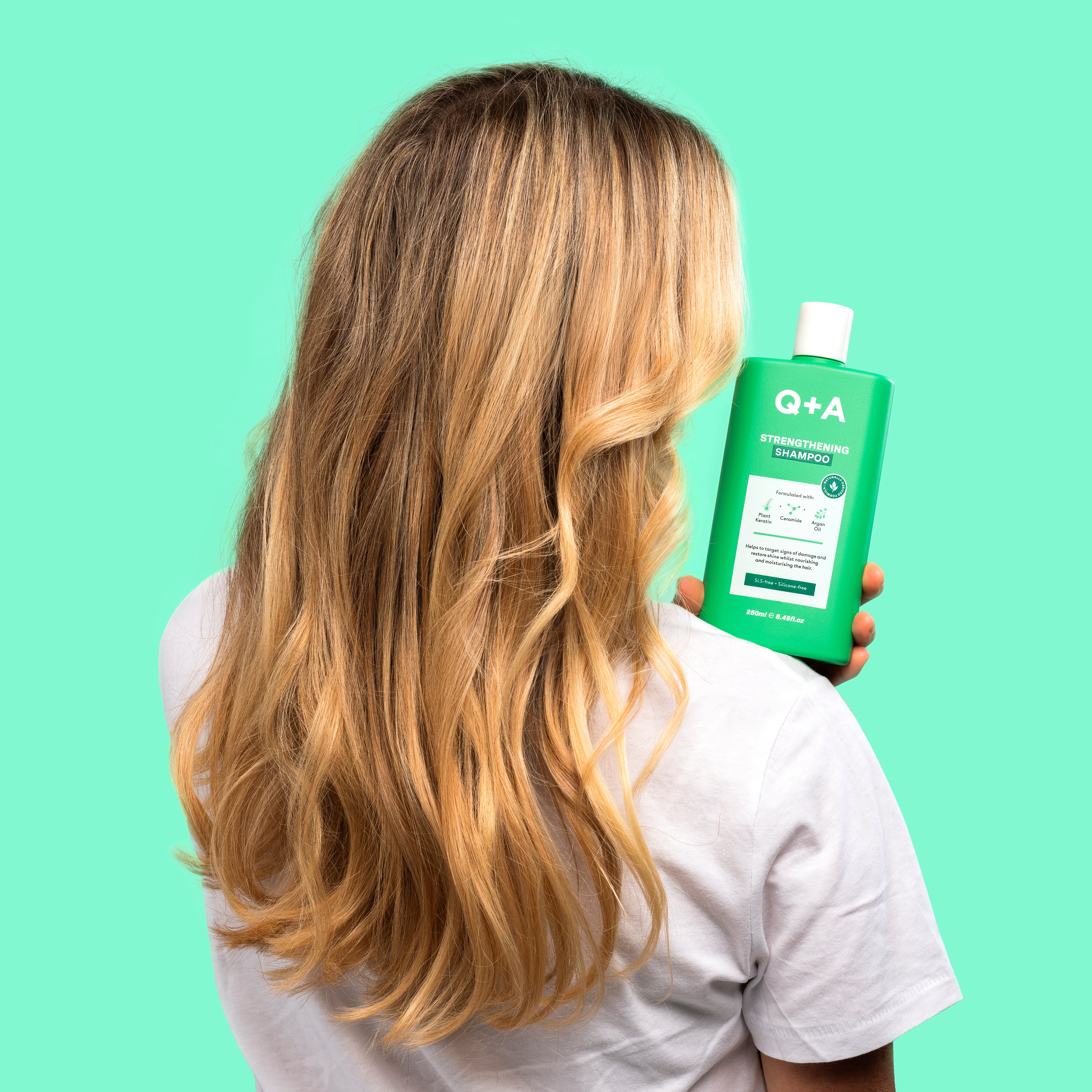 Q+A Strengthening Shampoo, 250 ml