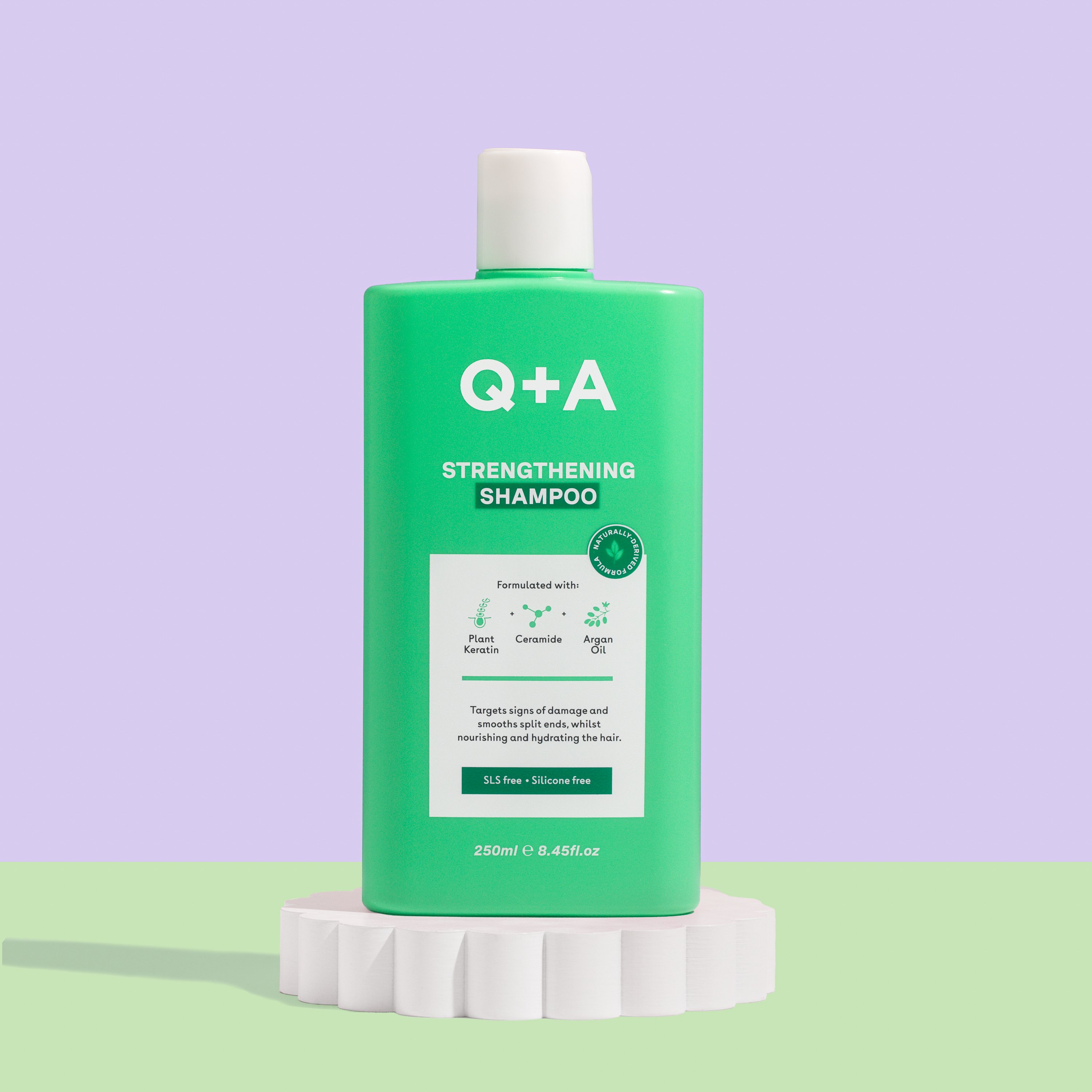 Q+A Strengthening Shampoo, 250 ml