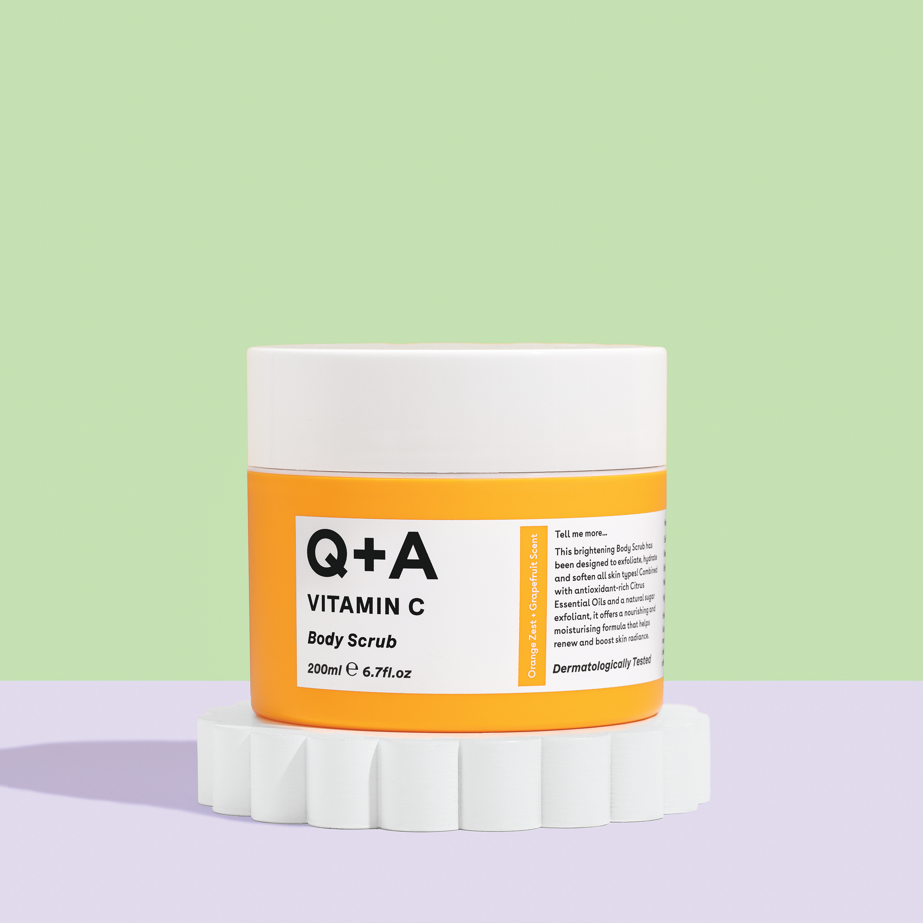 Q+A Vitamin C Body Scrub, 200 ml