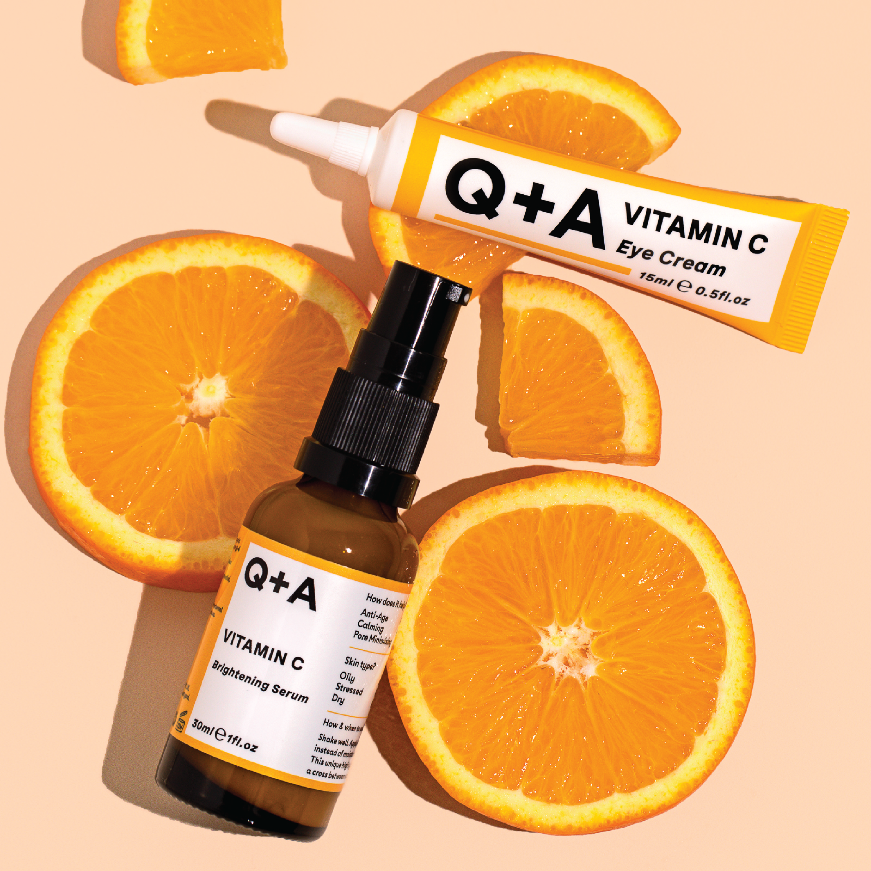Q+A Vitamin C Brightening Serum, 30 ml