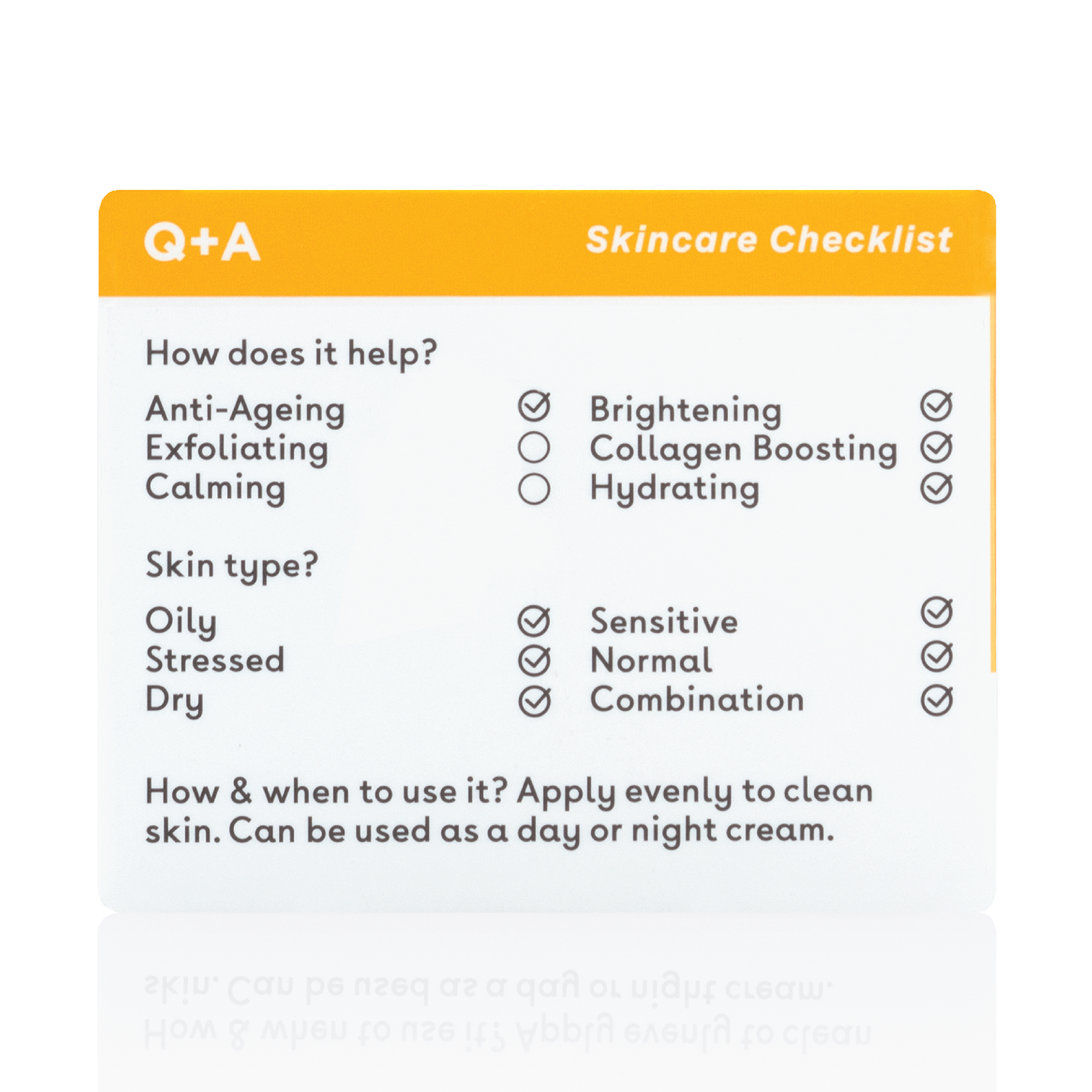 Q+A Vitamin C Face Cream, 50 g