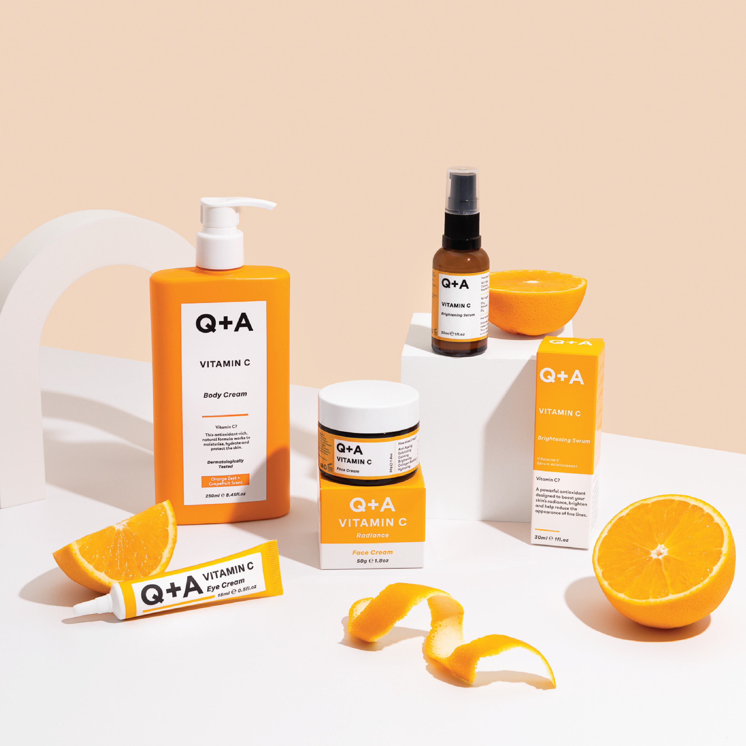 Q+A Vitamin C Face Cream, 50 g