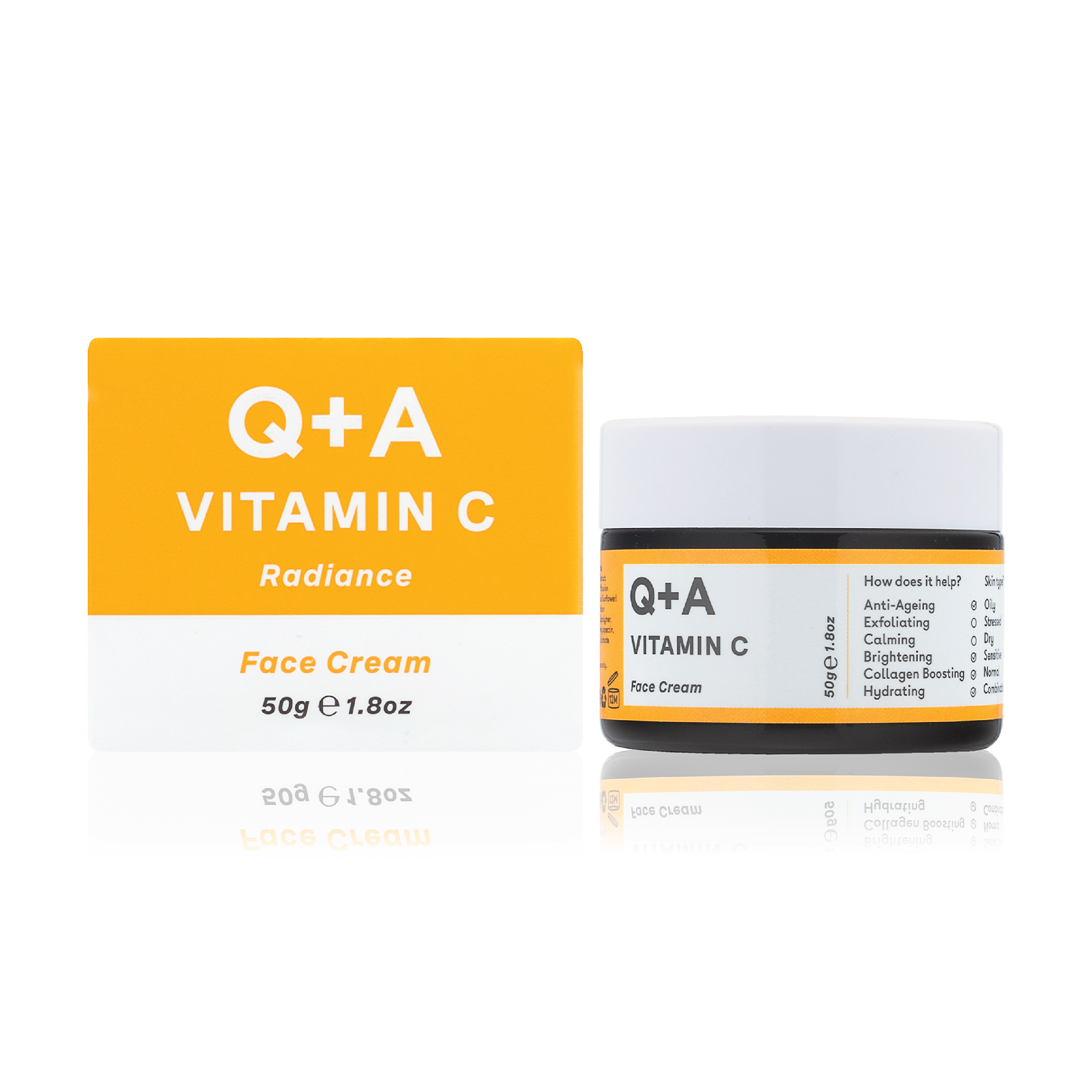 Q+A Vitamin C Face Cream, 50 g