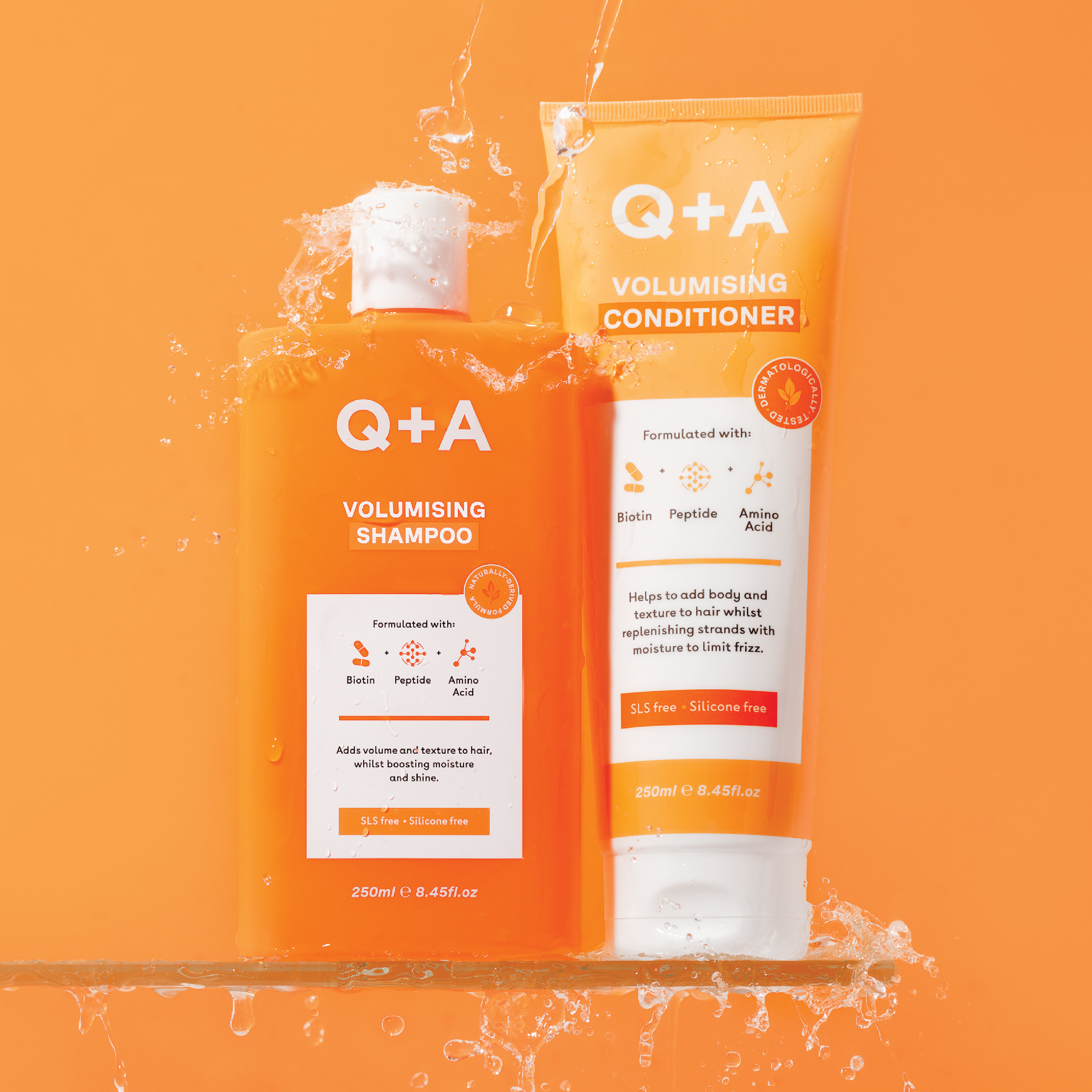 Q+A Volumising Shampoo, 250 ml