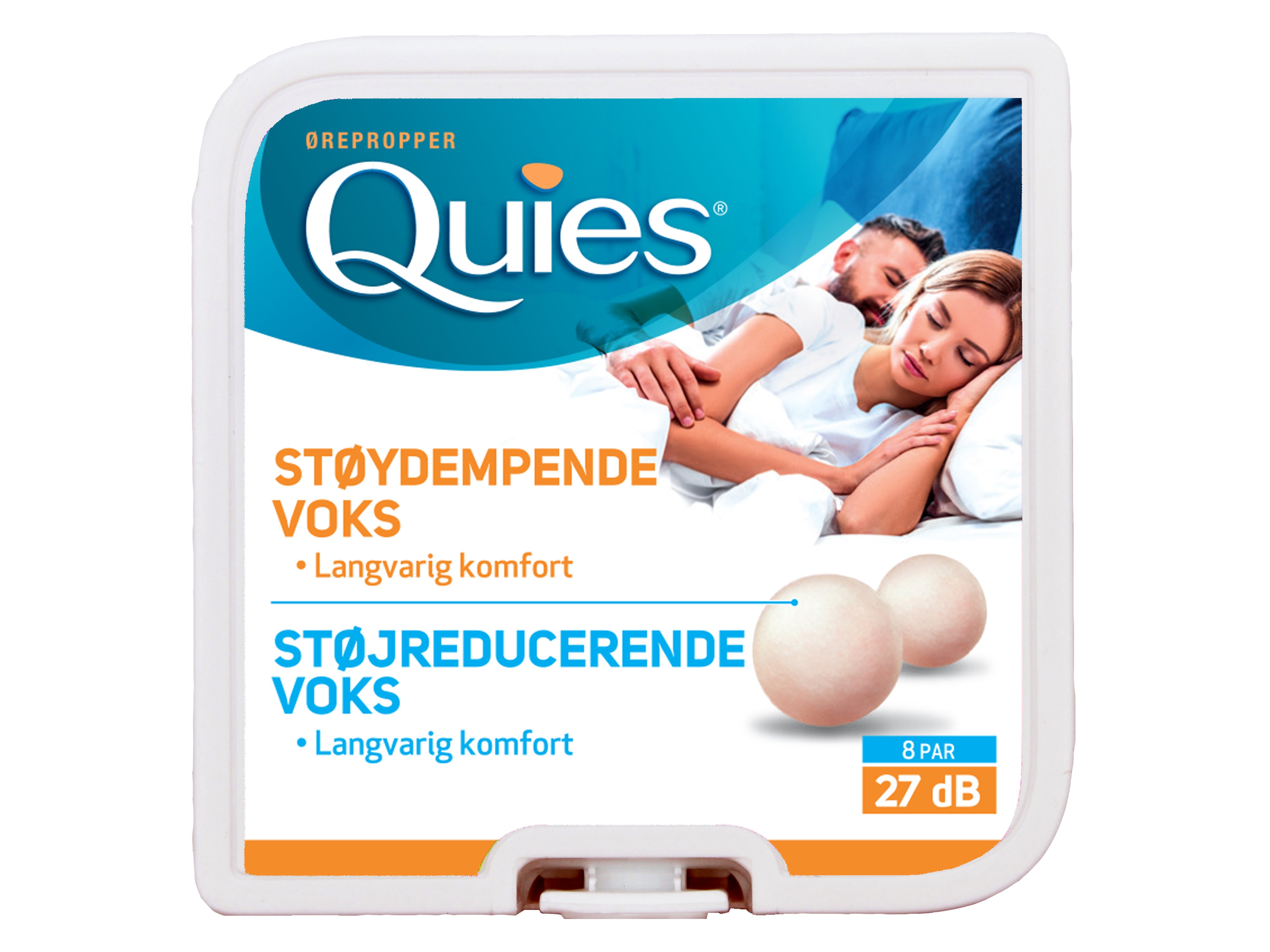 Quies Ørepropper Voks, 8 par