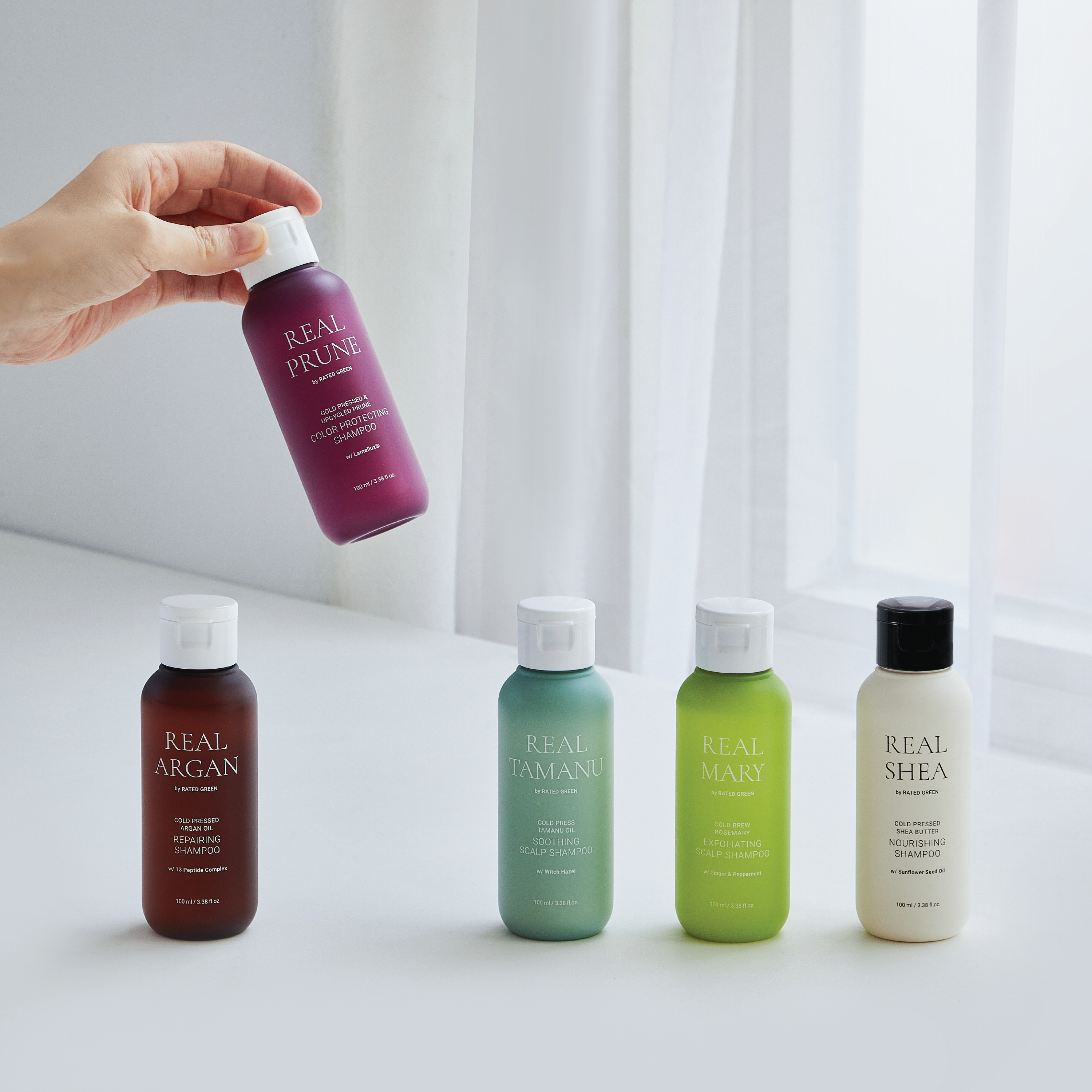 Rated Green Cold Pressed & Upycled Prune Color Protecting Shampoo, 100 ml