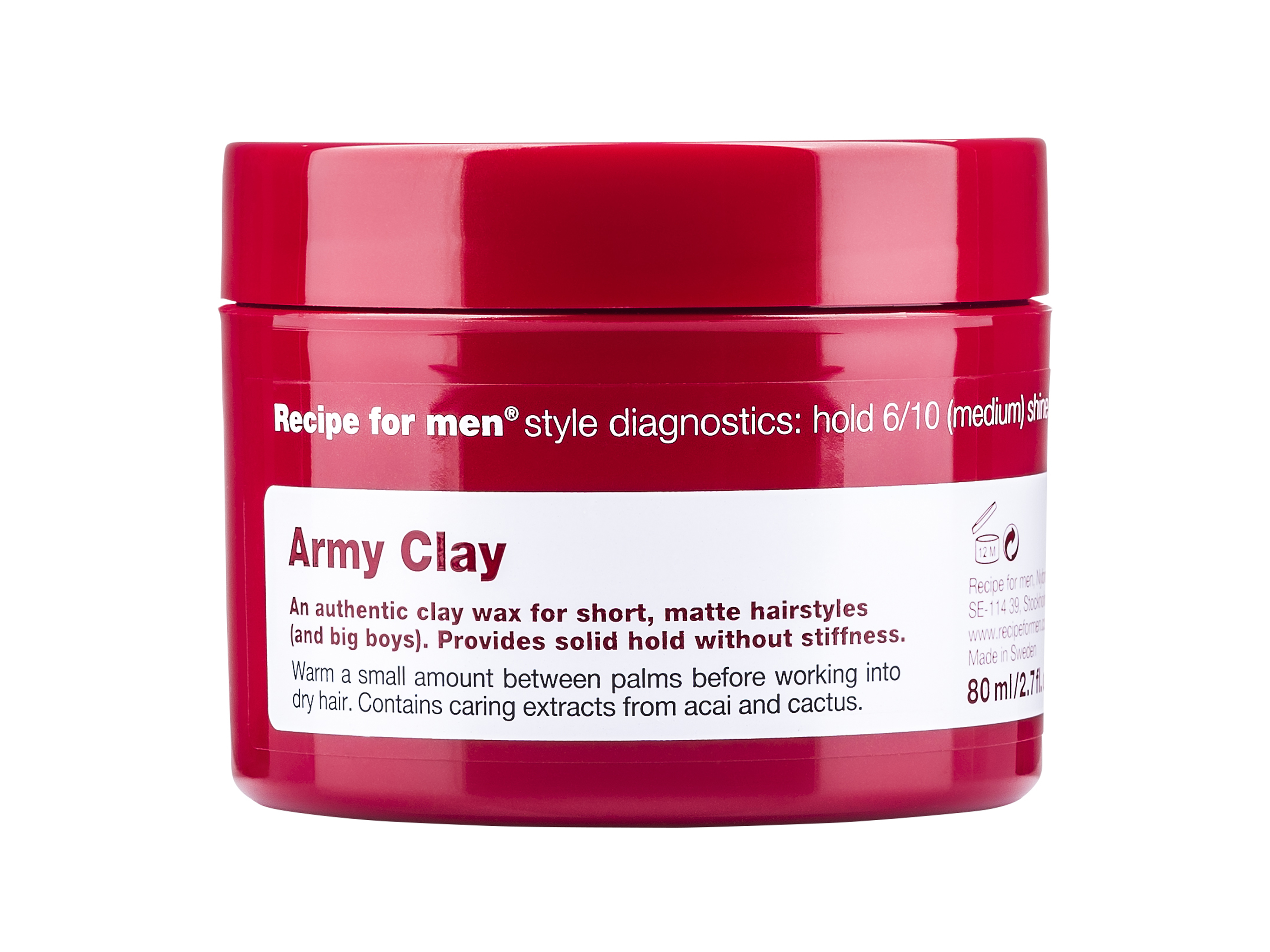 Recipe for Men Army Clay, 80 ml