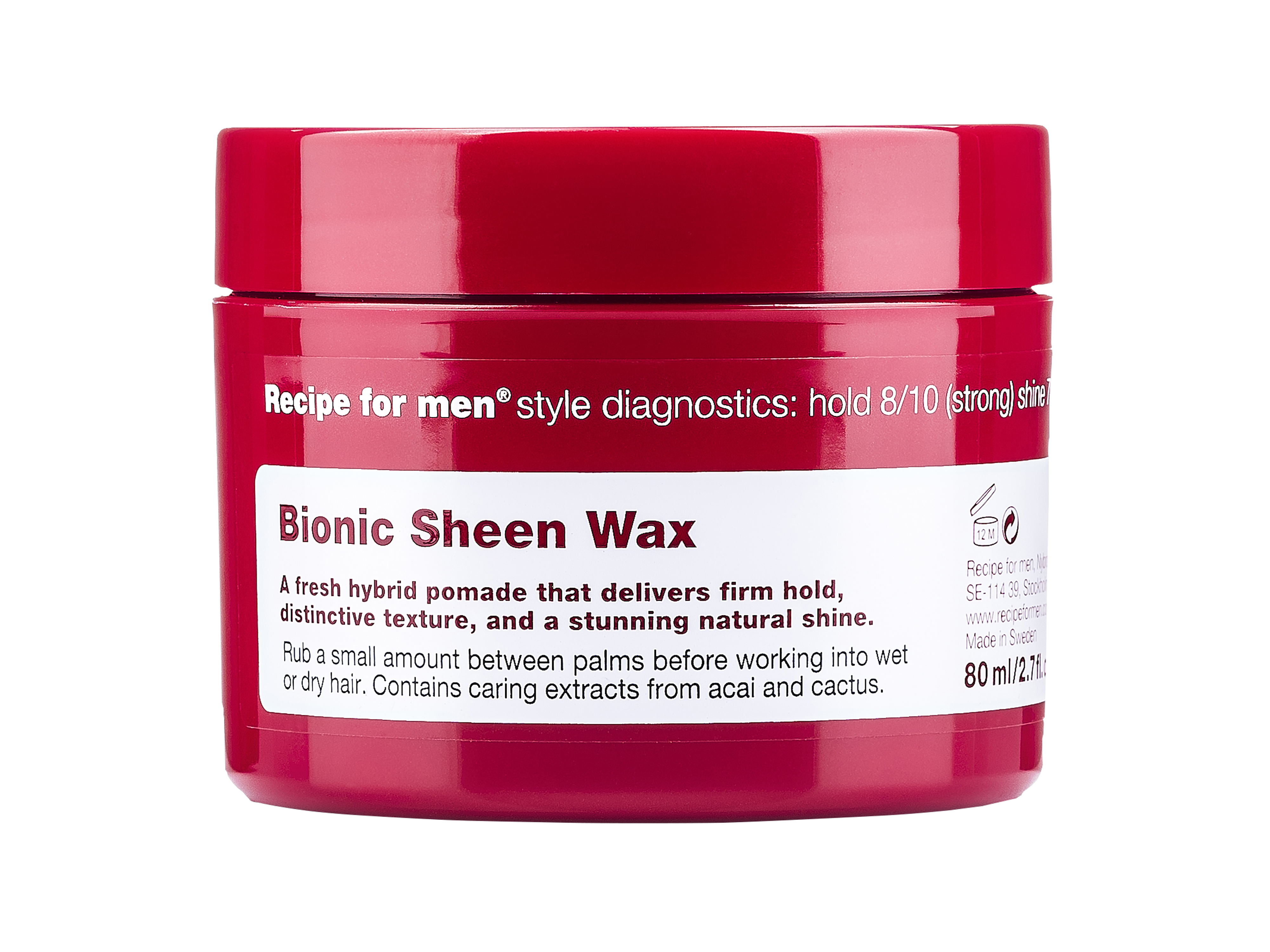 Recipe for Men Bionic Sheen Wax, 80 ml