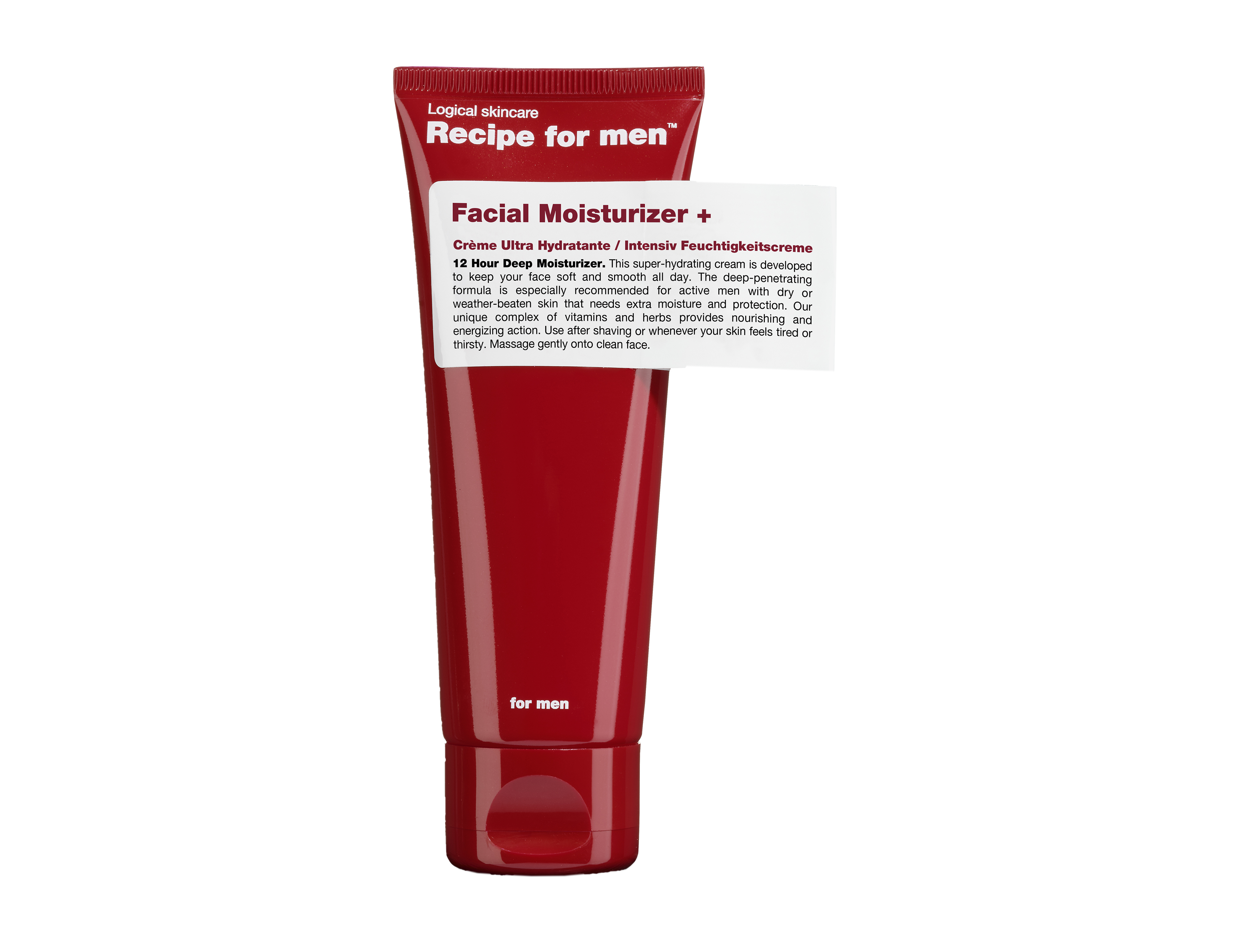 Recipe for Men Facial Moisturizer +, 75 ml