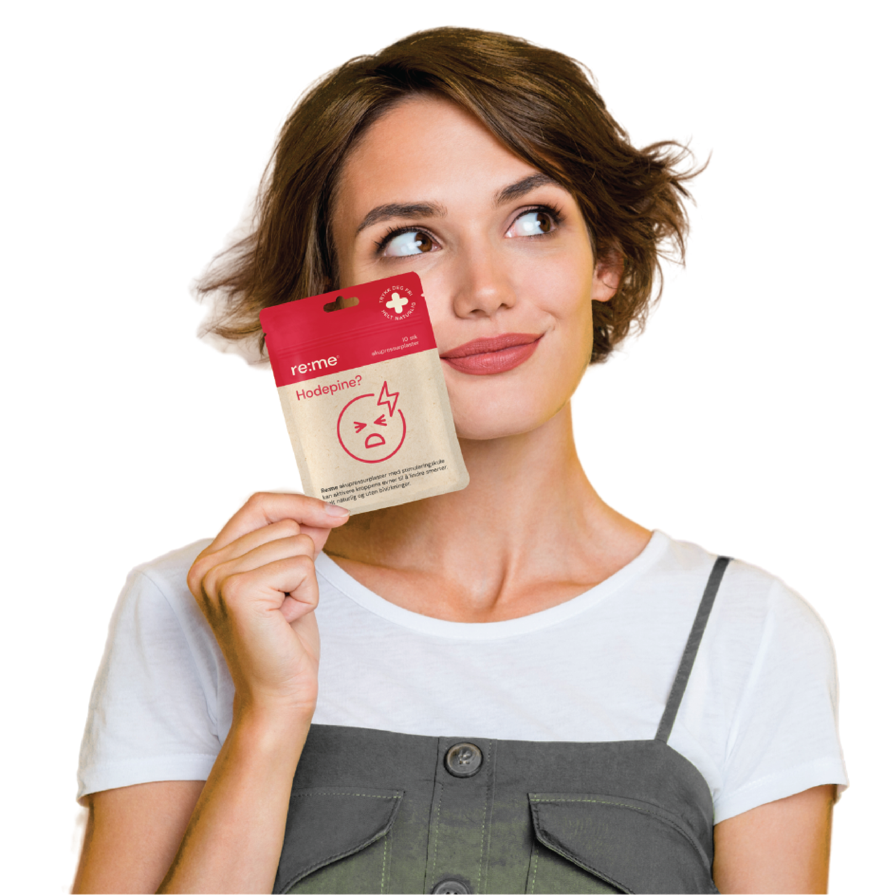 Re:me Hodepine Akupressurplaster, 10 stk.