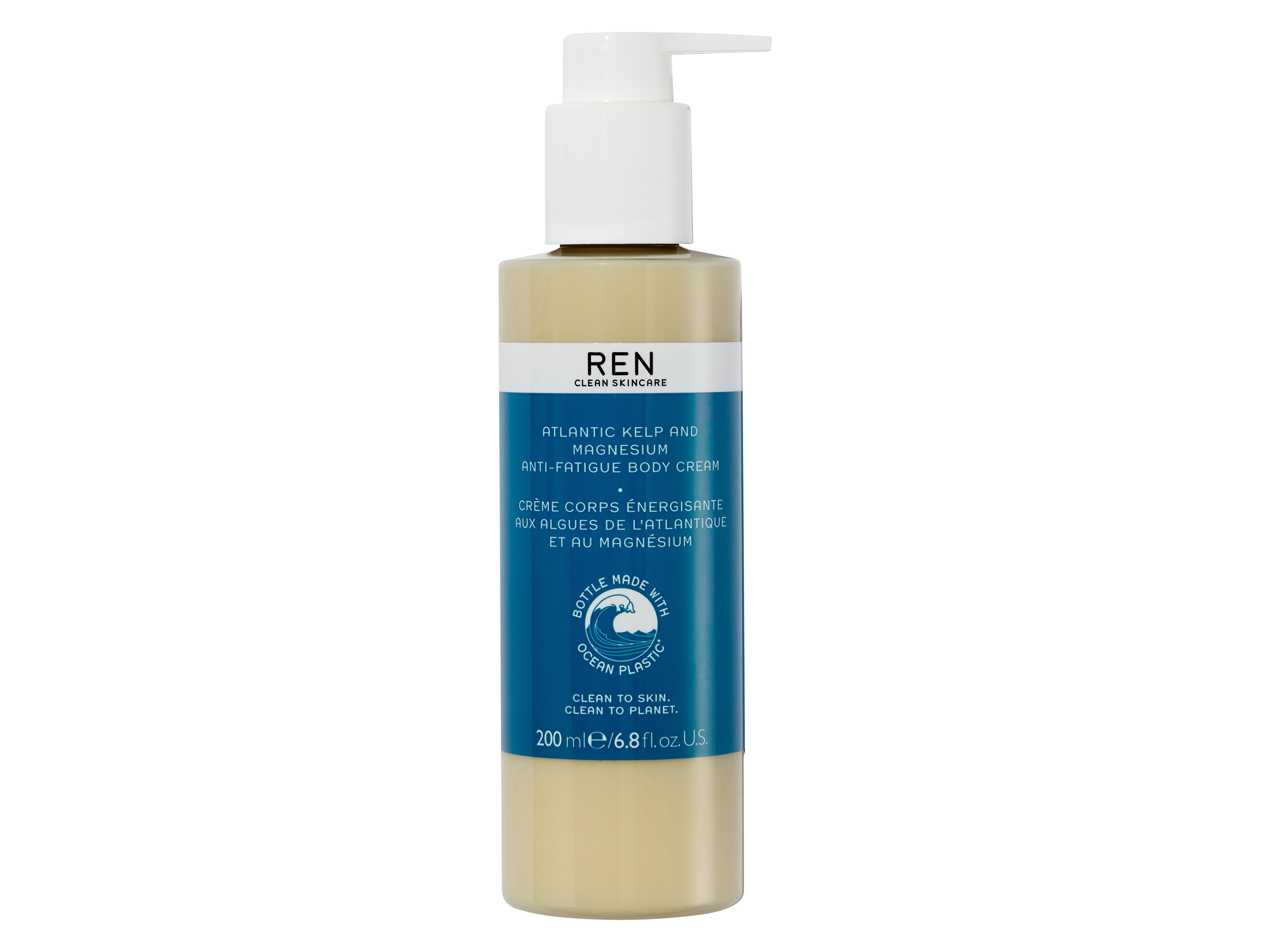 REN Atlantic Kelp And Magnesium Anti-Fatigue Body Cream, 200 ml