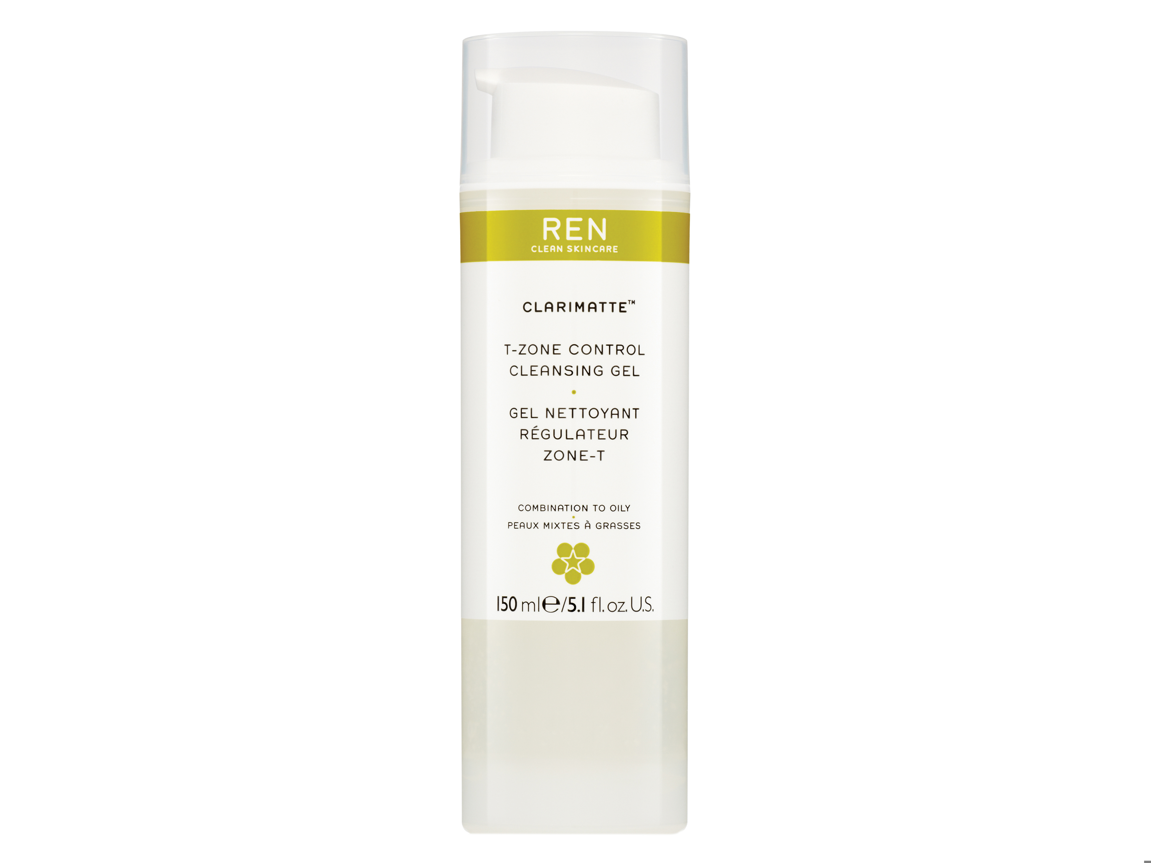 REN Clarimatte T-zone Cleansing Gel, 150 ml