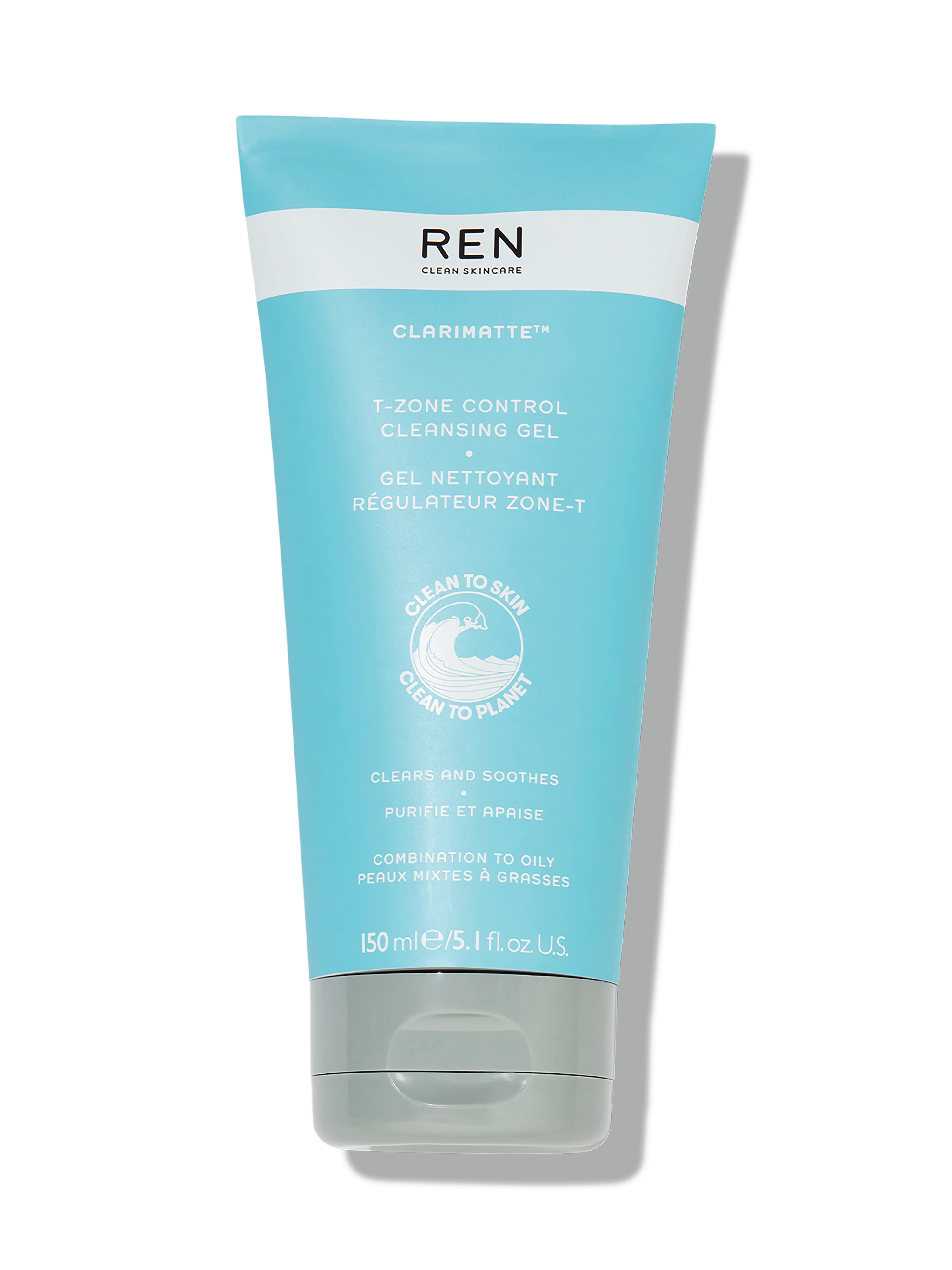 REN Clarimatte T-Zone Cleansing Gel, 150 ml