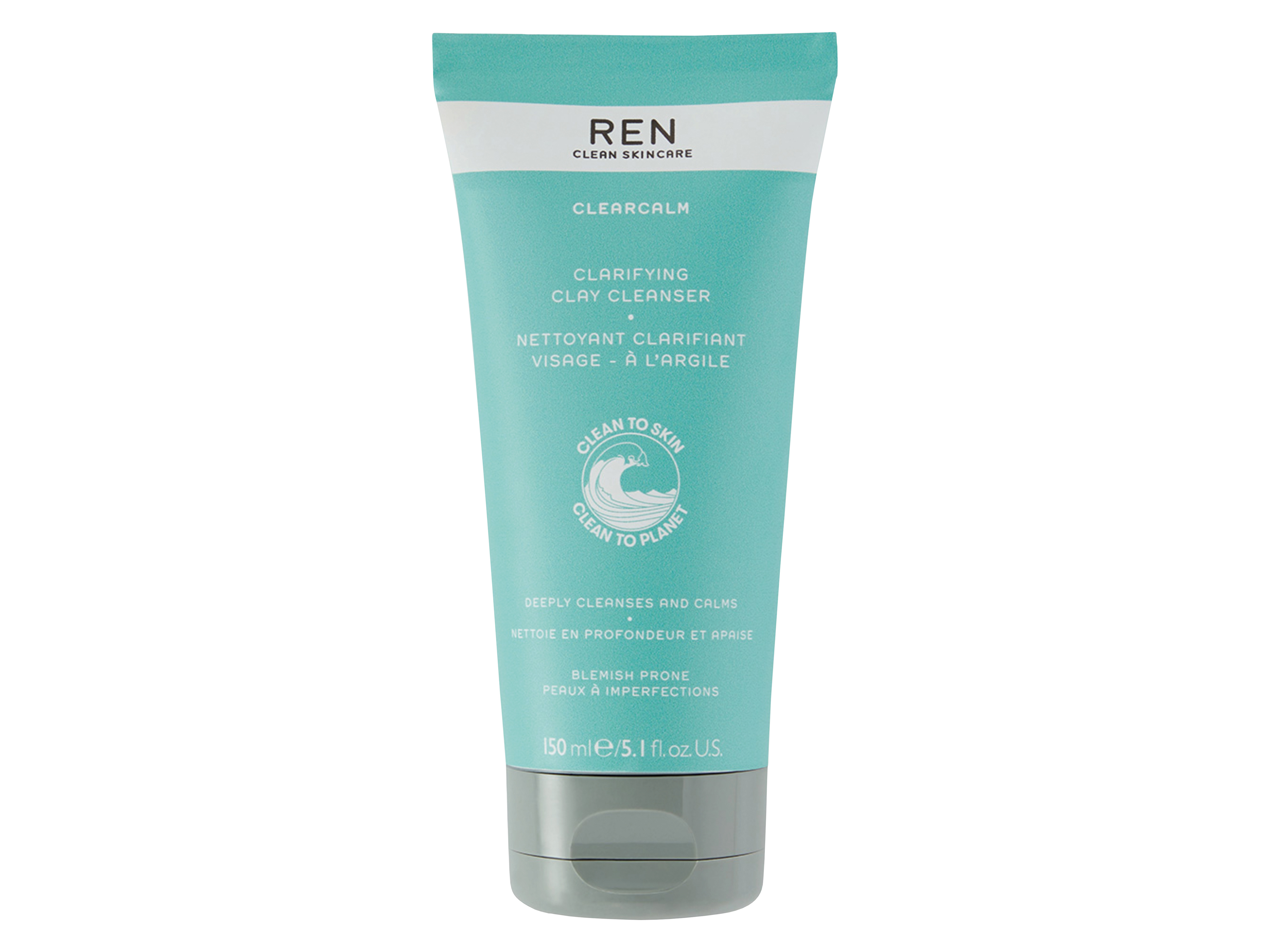 REN Clearcalm Clarifying Clay Cleanser, 150 ml