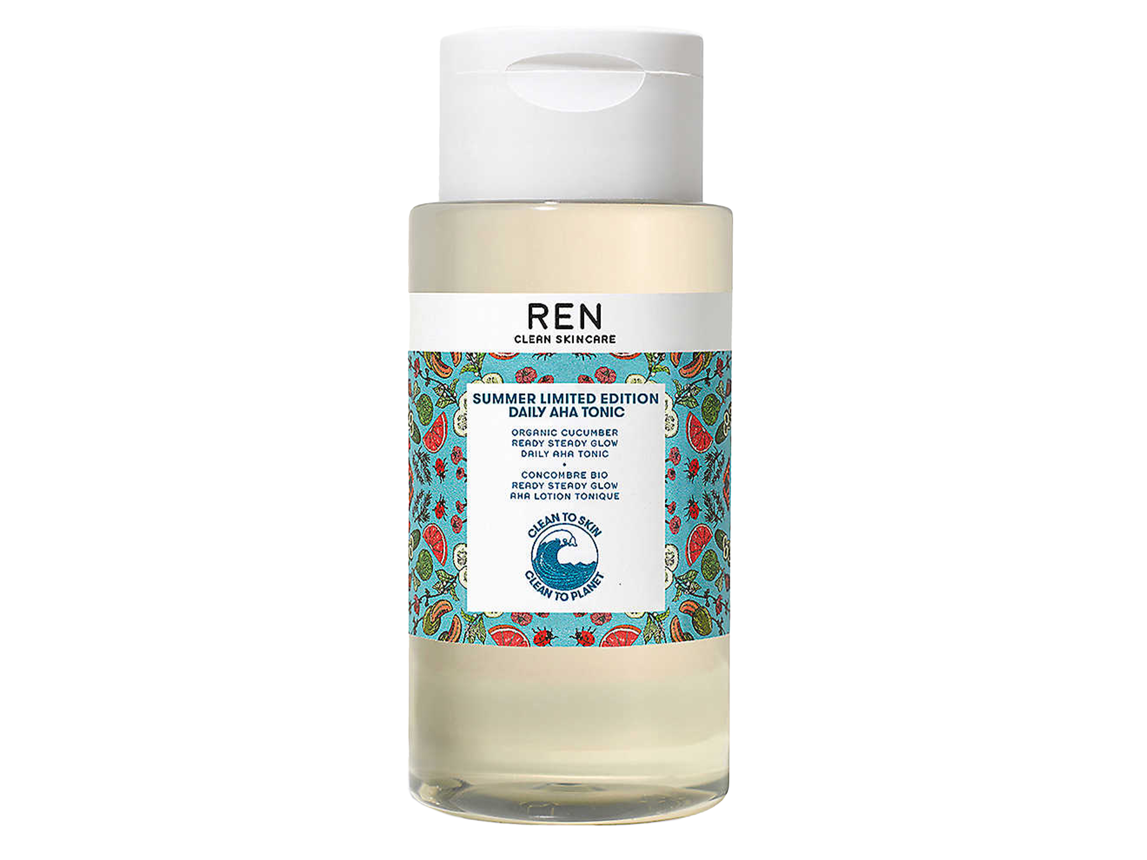 REN REN Ready Steady Glow Daily AHA Tonic, limited edition, 250 ml