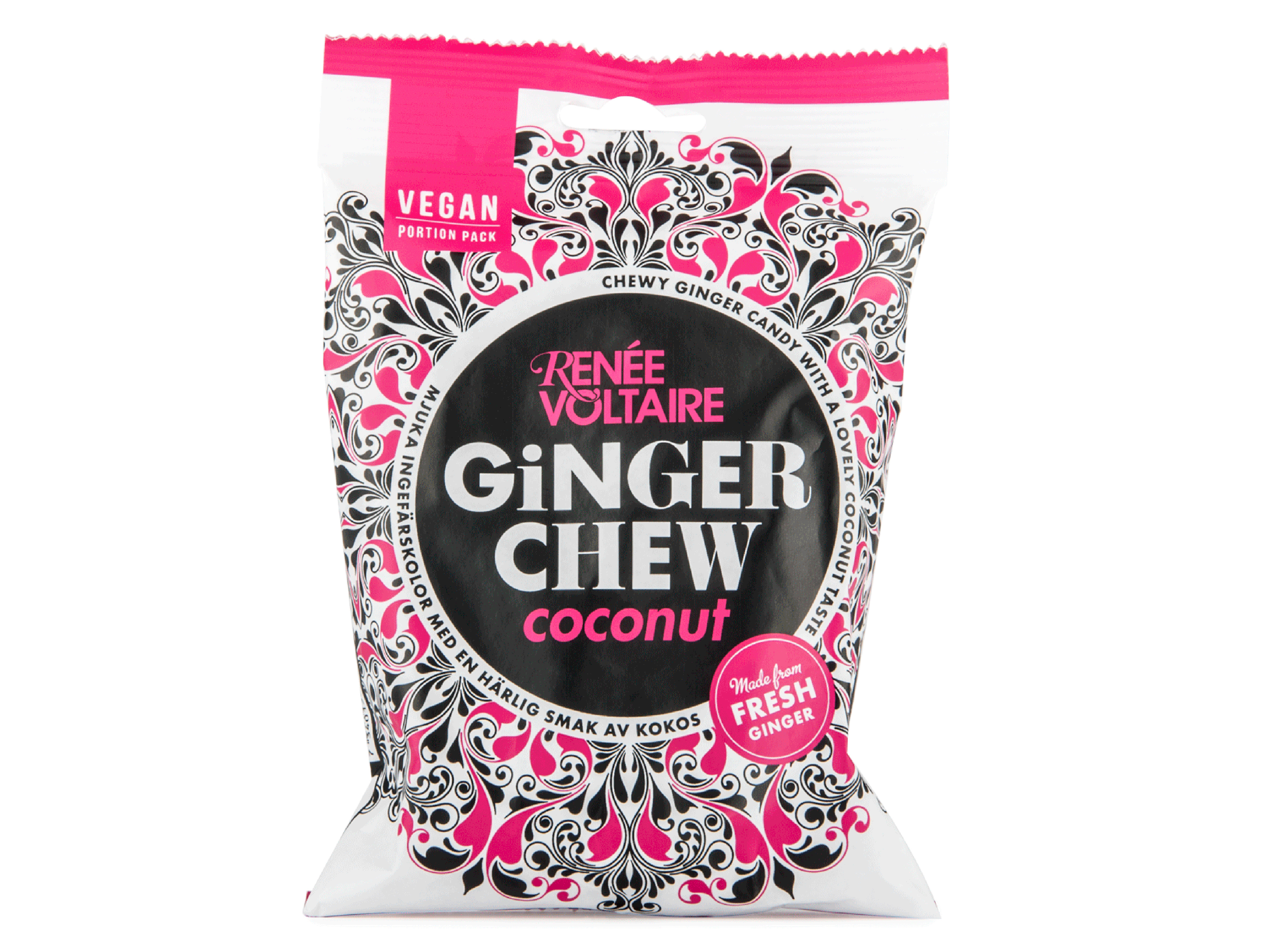 Renée Voltaire Ginger Chew Coconut, 120 gram