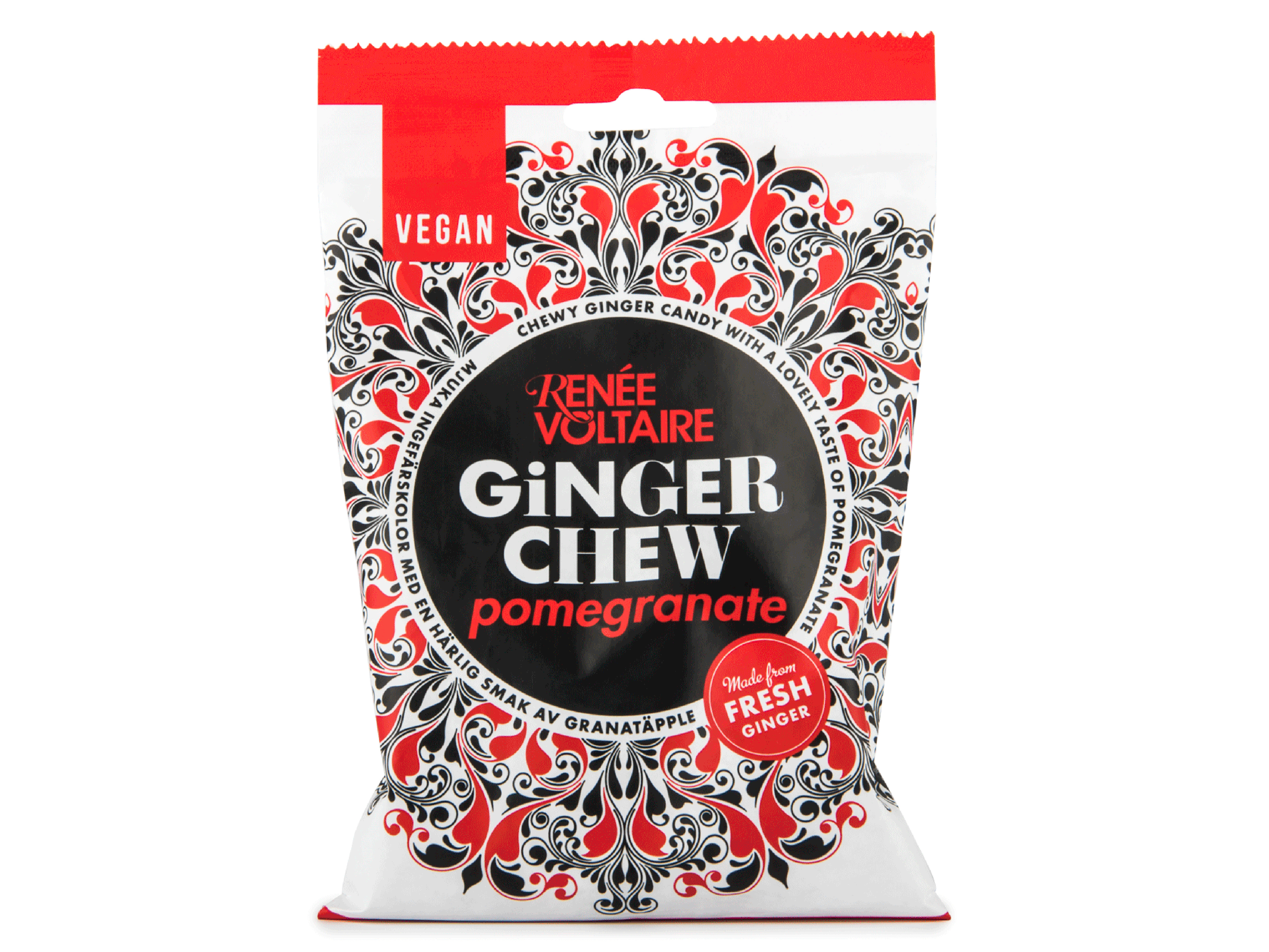 Renée Voltaire Ginger Chew Pommegranate, 120 gram