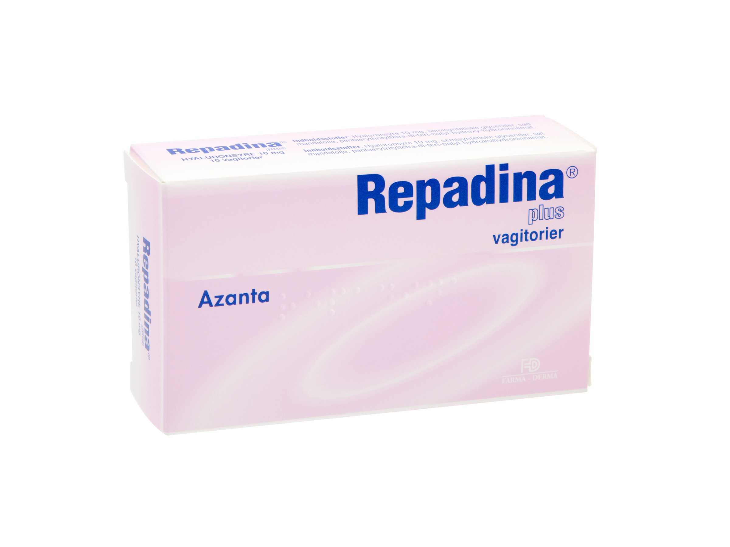 Repadina Plus vagitorier, 10 stk