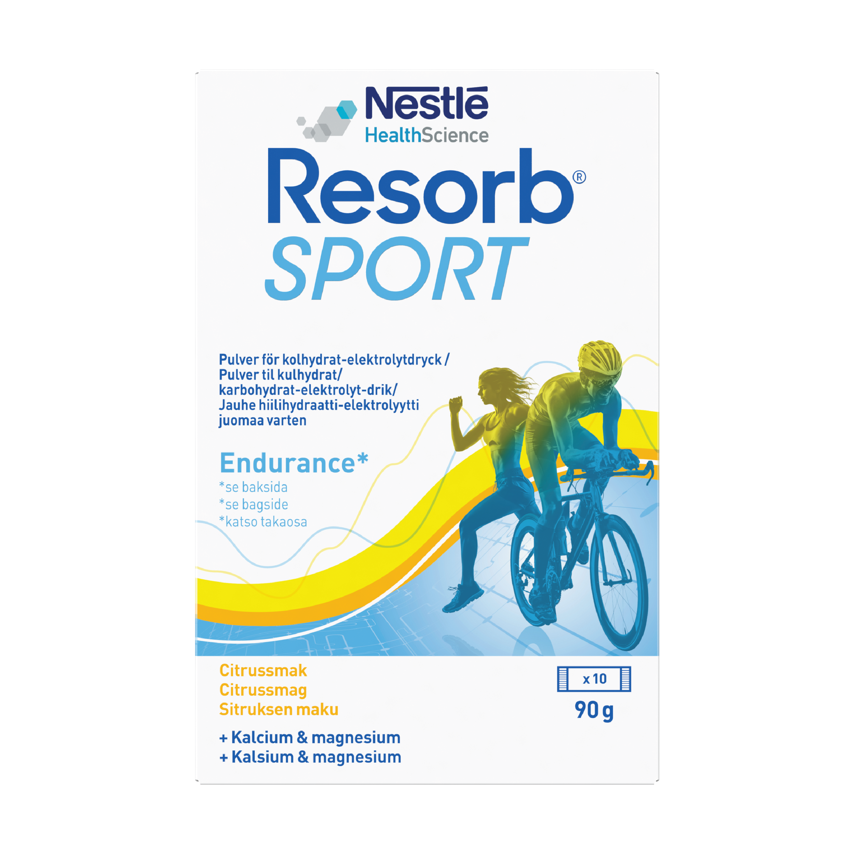 Resorb Sport Pulver, Sitrussmak, 10 x 9,2 g