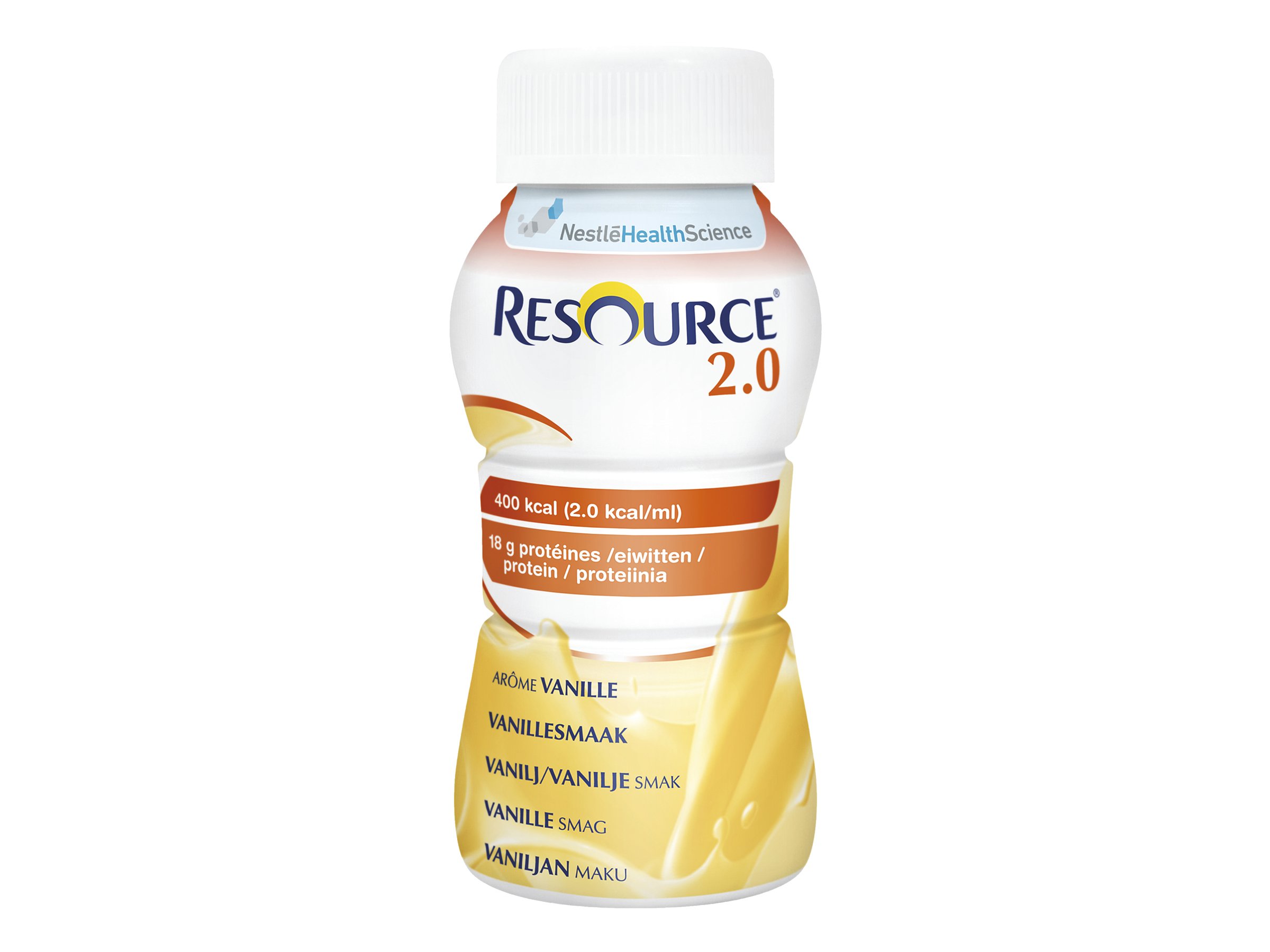 Resource 2,0 næringsdrikk, Vanilje, 4x200 ml