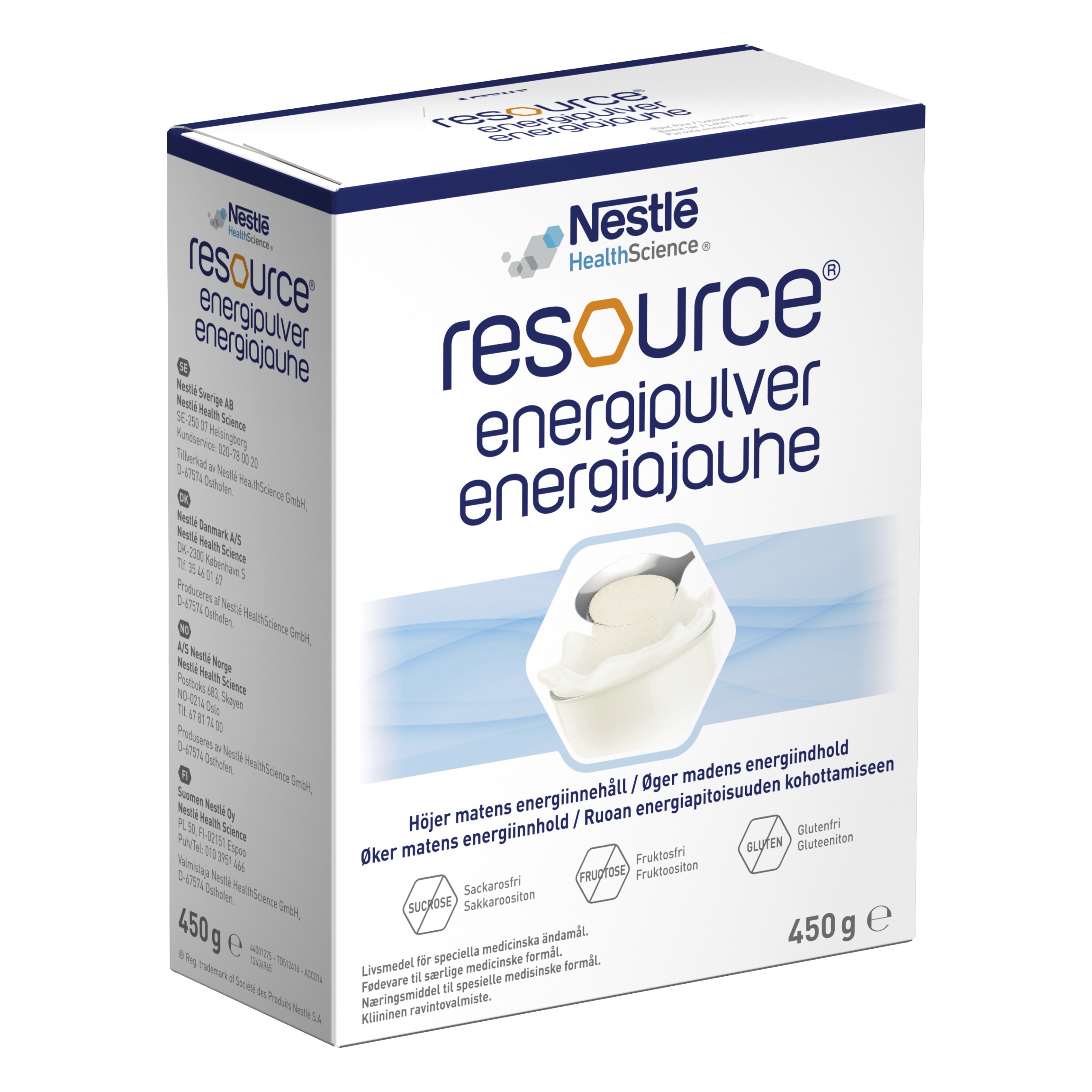 Resource Energipulver, 450 gram