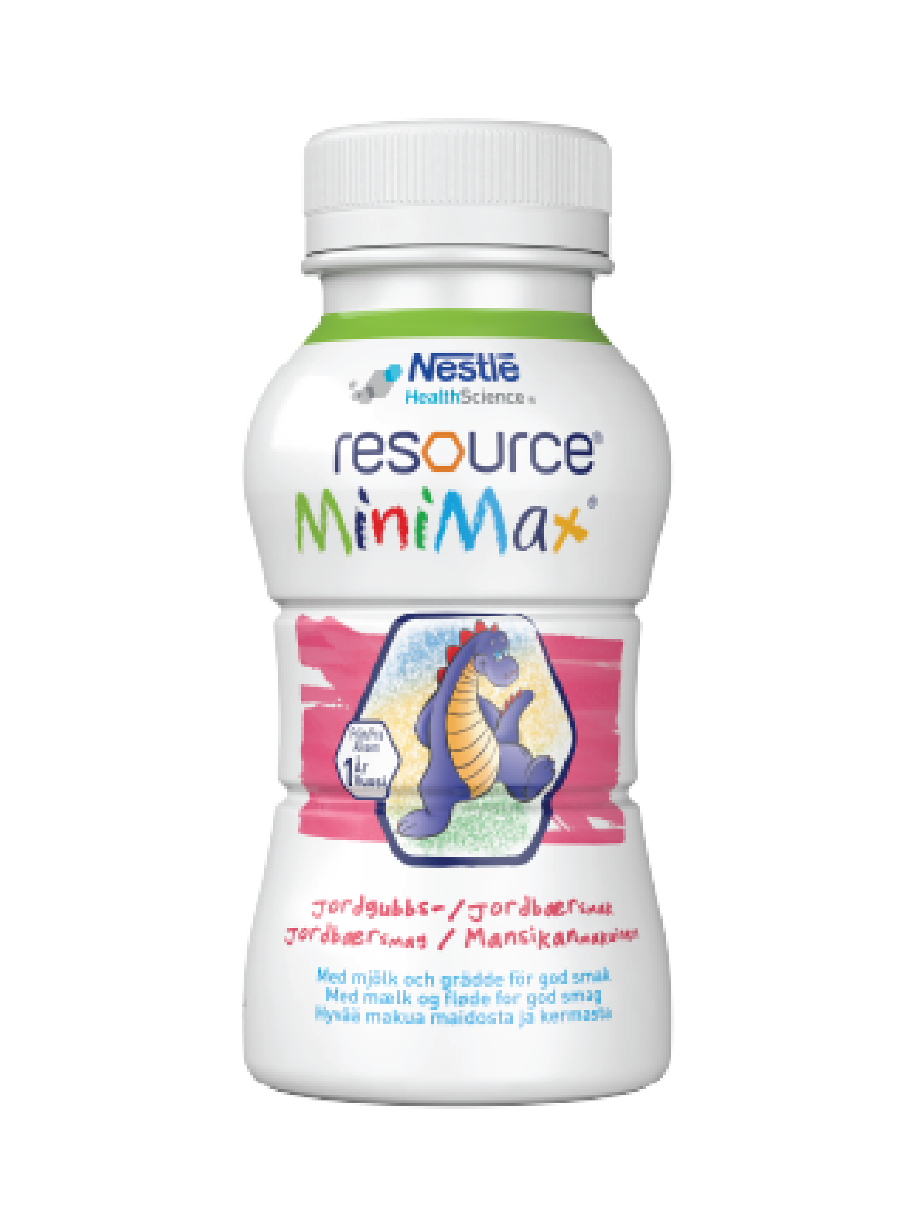 Resource MiniMax næringsdrikk for barn, Jordbær, 2x200 ml