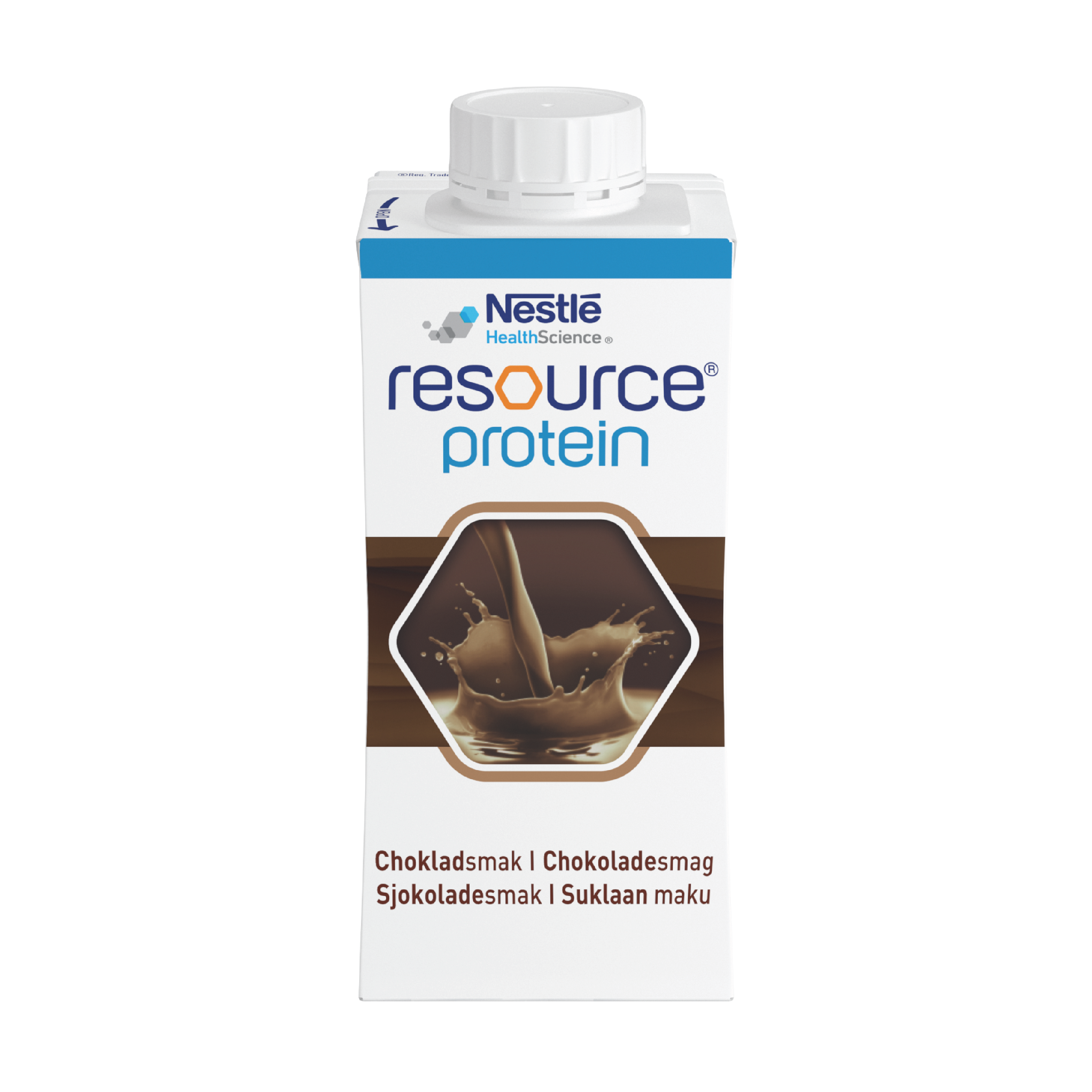 Resource Protein, fullverdig proteinrik næringdrikk, Sjokolade, 4x200 ml