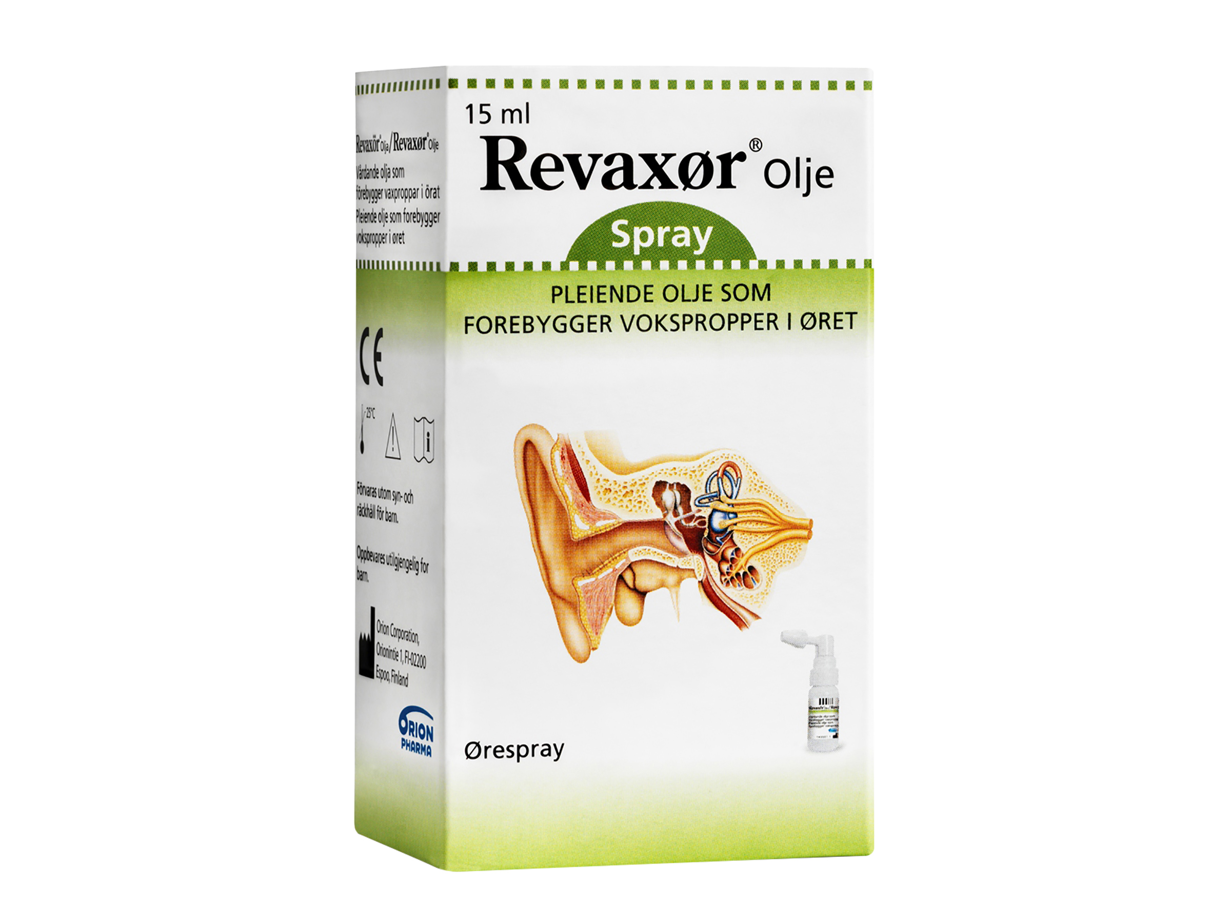 Revaxør Forebyggende øreolje, 15 ml, spray