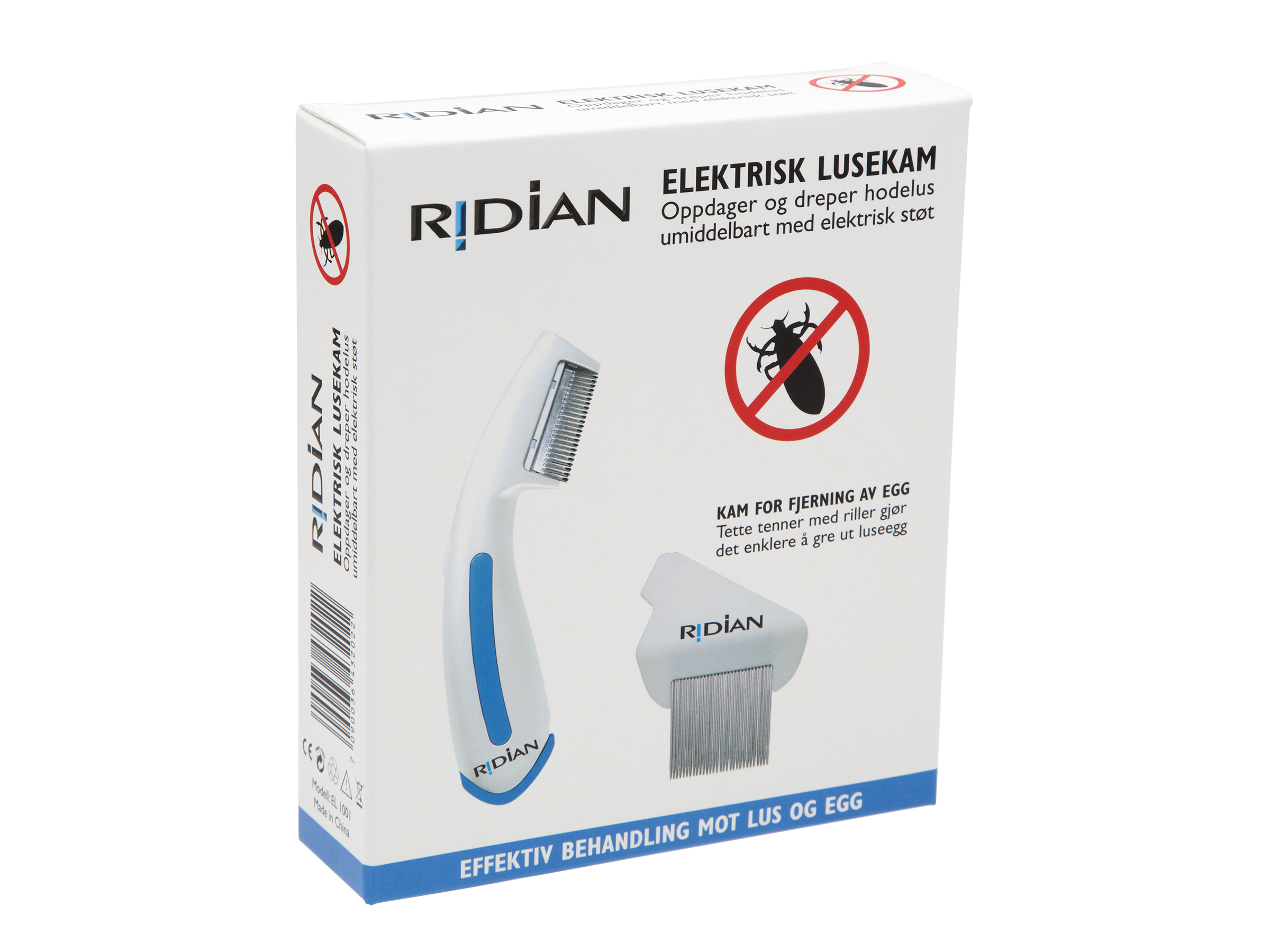 Ridian Radian elektrisk lusekam, 1 stk.
