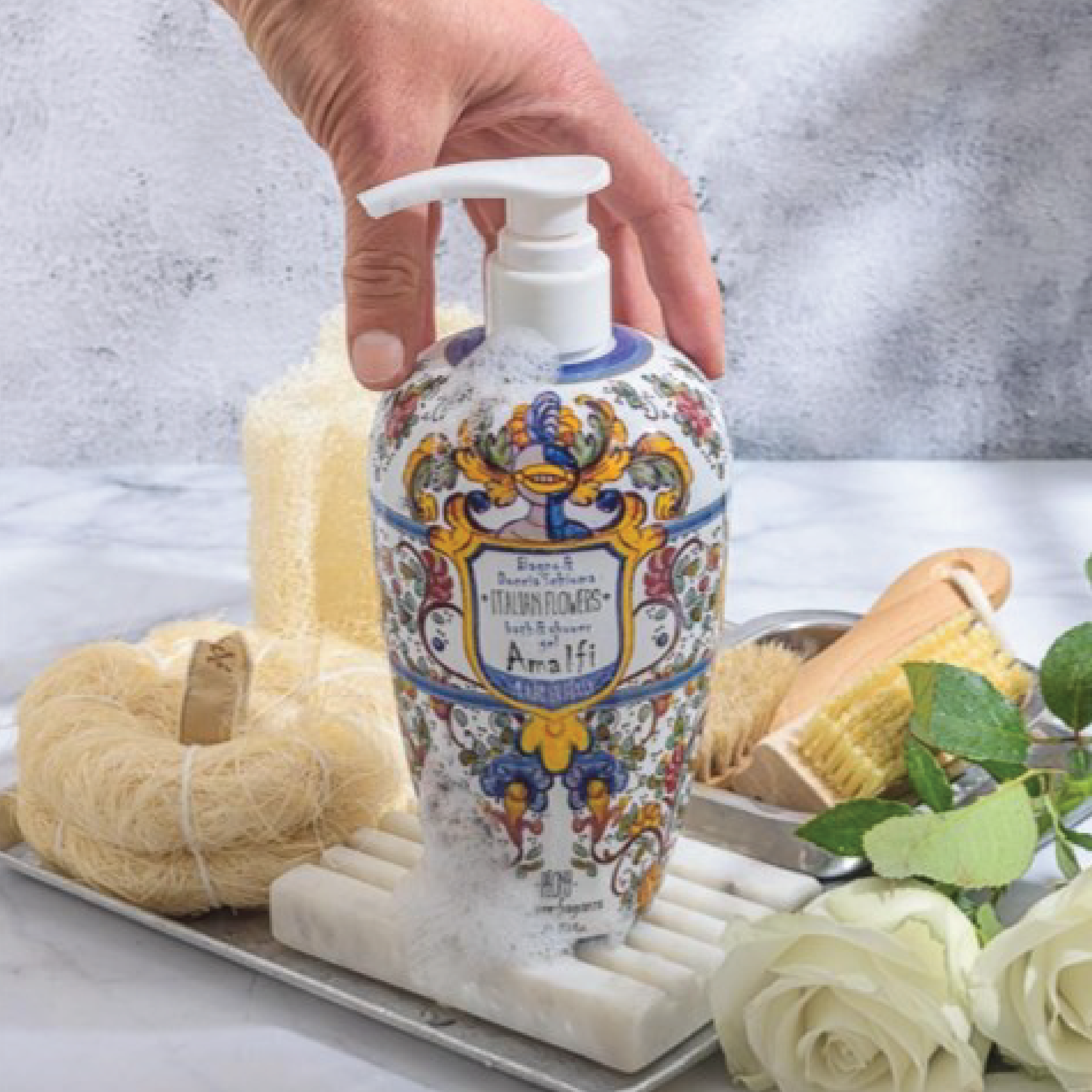 Rudy Profumi Bath & Shower Gel Amalfi Peony, 700 ml