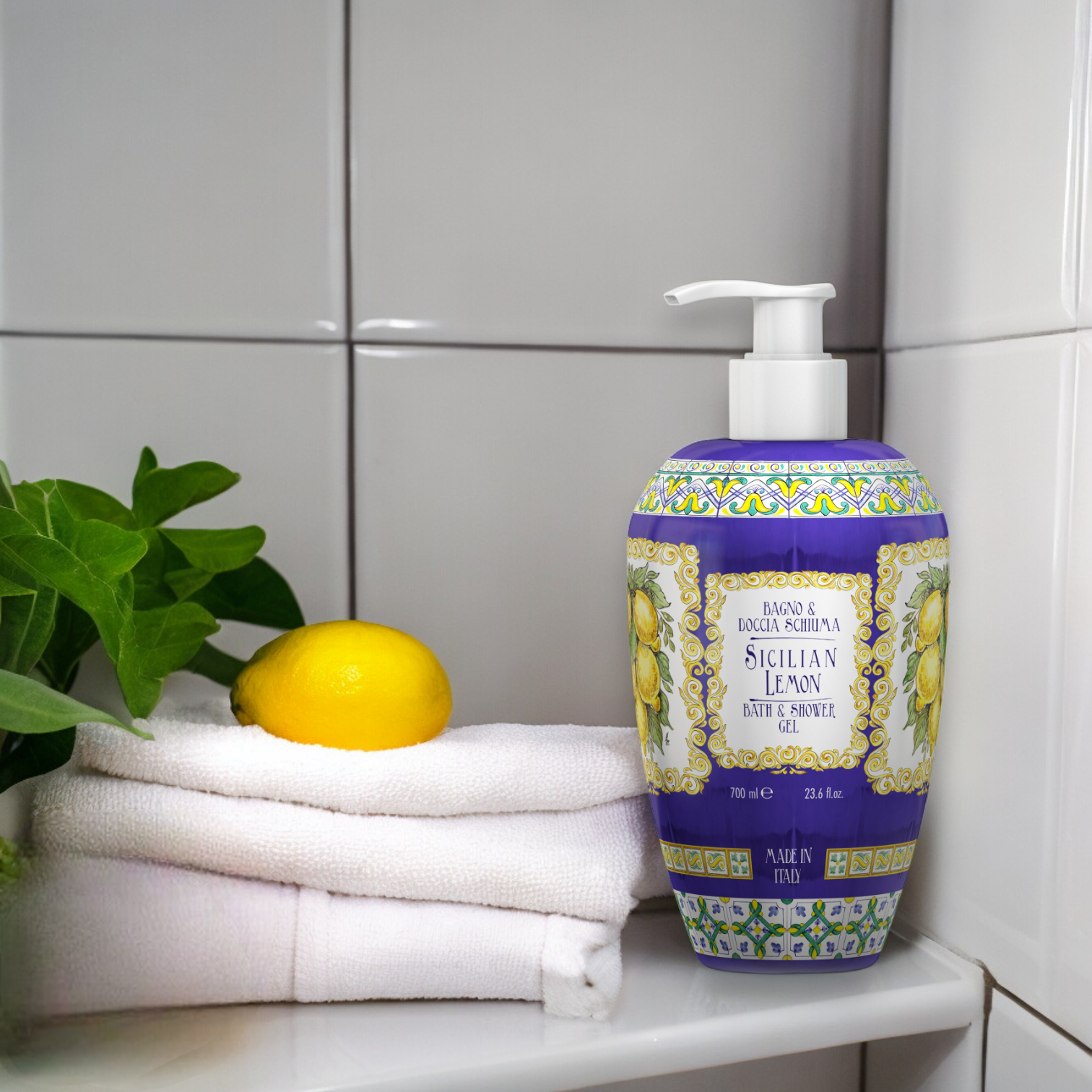 Rudy Profumi Bath & Shower Gel Sicilian Lemon, 700 ml