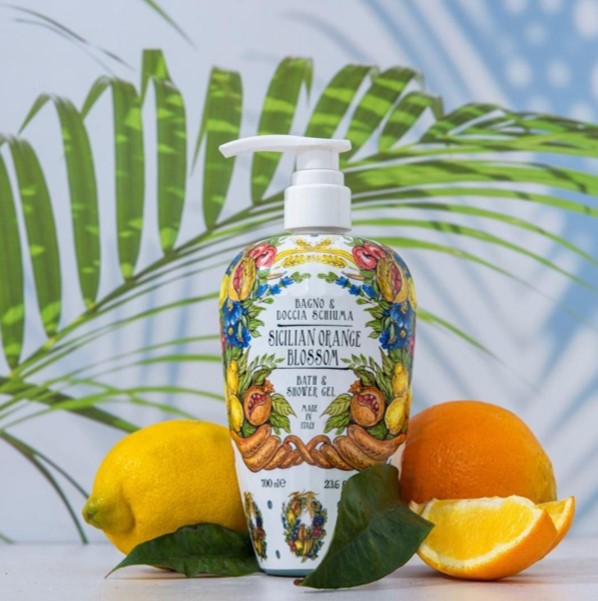 Rudy Profumi Bath & Shower Gel Sicilian Orange Blossom, 700 ml